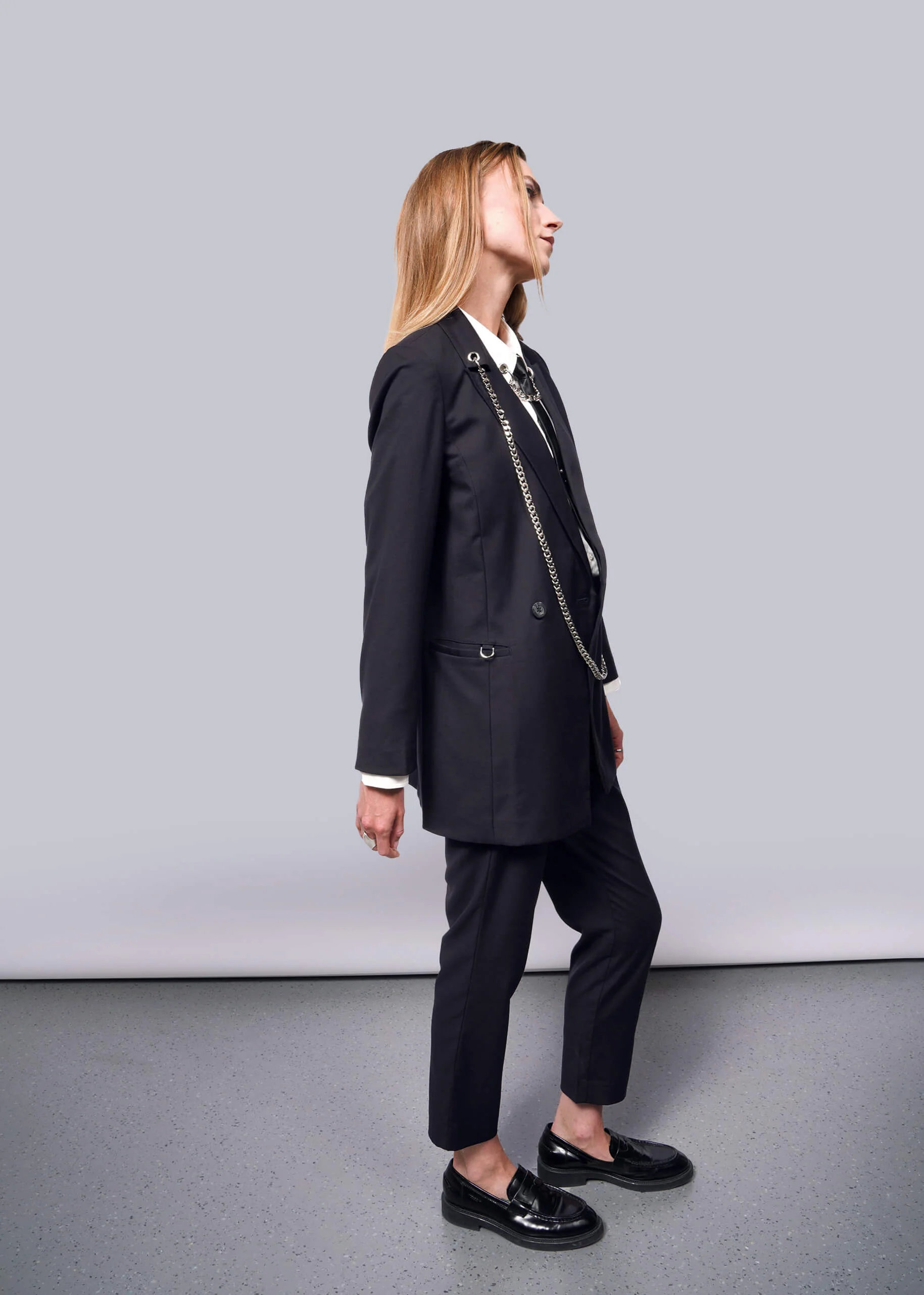 Debbie Harry X Wildfang Double Breasted Blazer - Image 11
