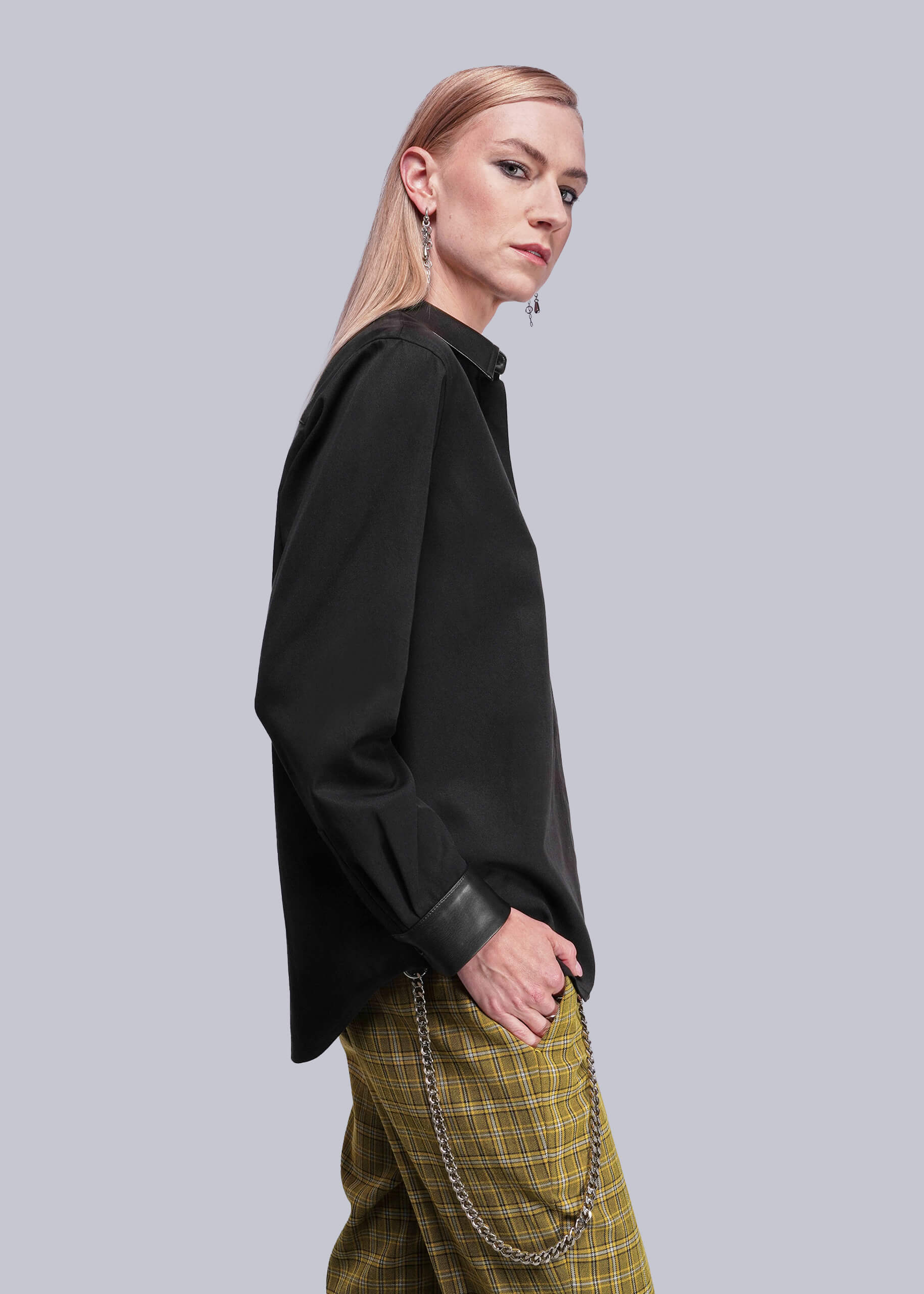 Debbie Harry X Wildfang Long Sleeve Button Up - Image 3