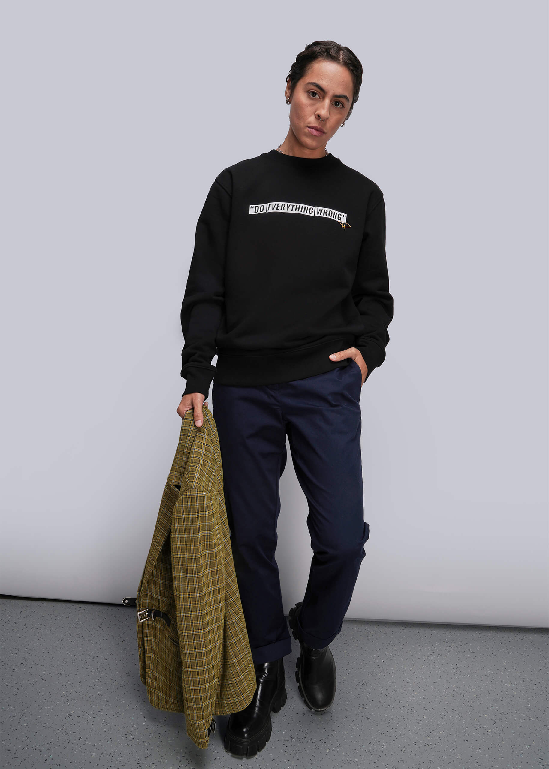 Debbie Harry X Wildfang Quote Crew Neck Sweatshirt - Image 3