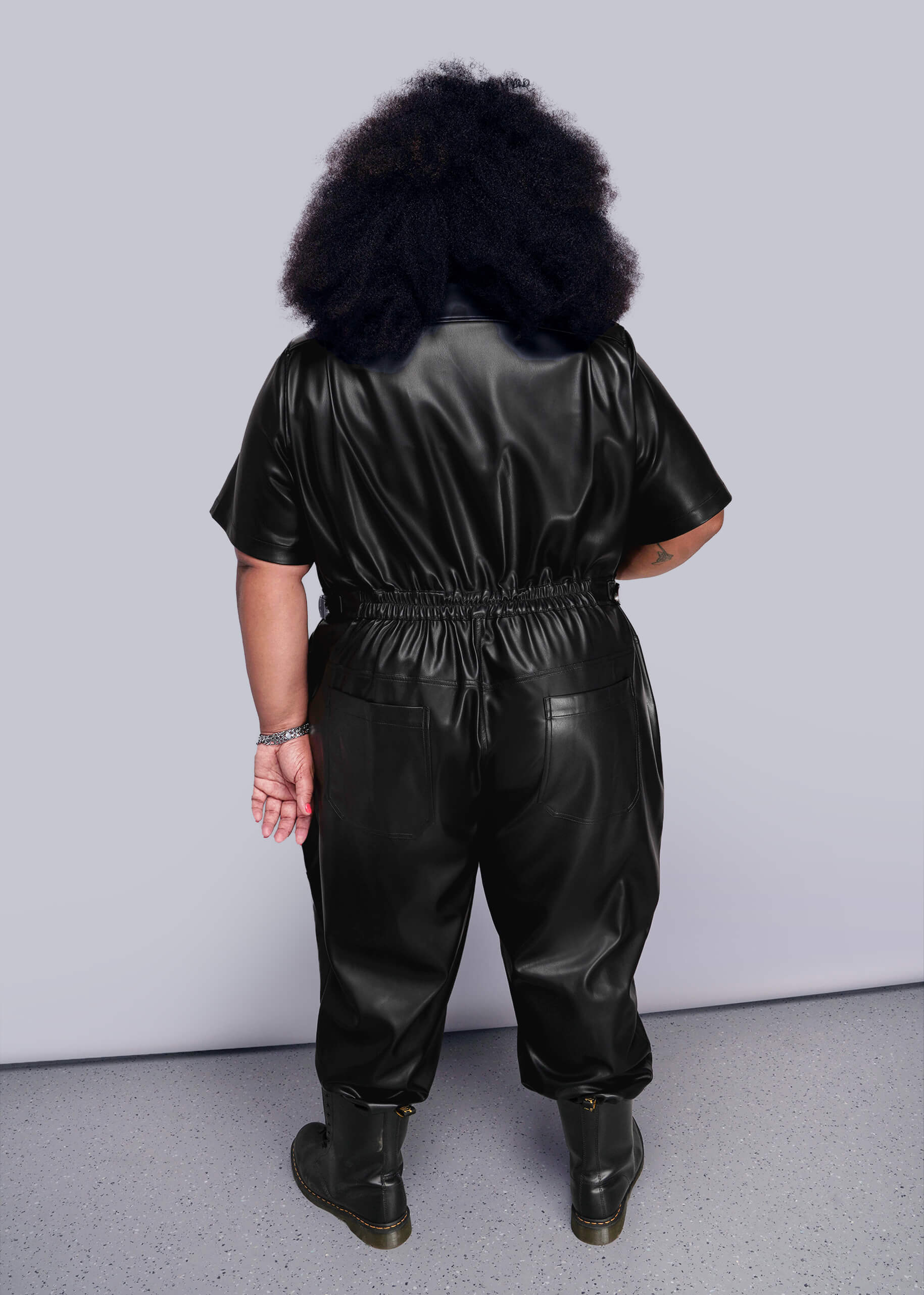 Debbie Harry X Wildfang Vegan Leather High Waisted Coverall - Image 13
