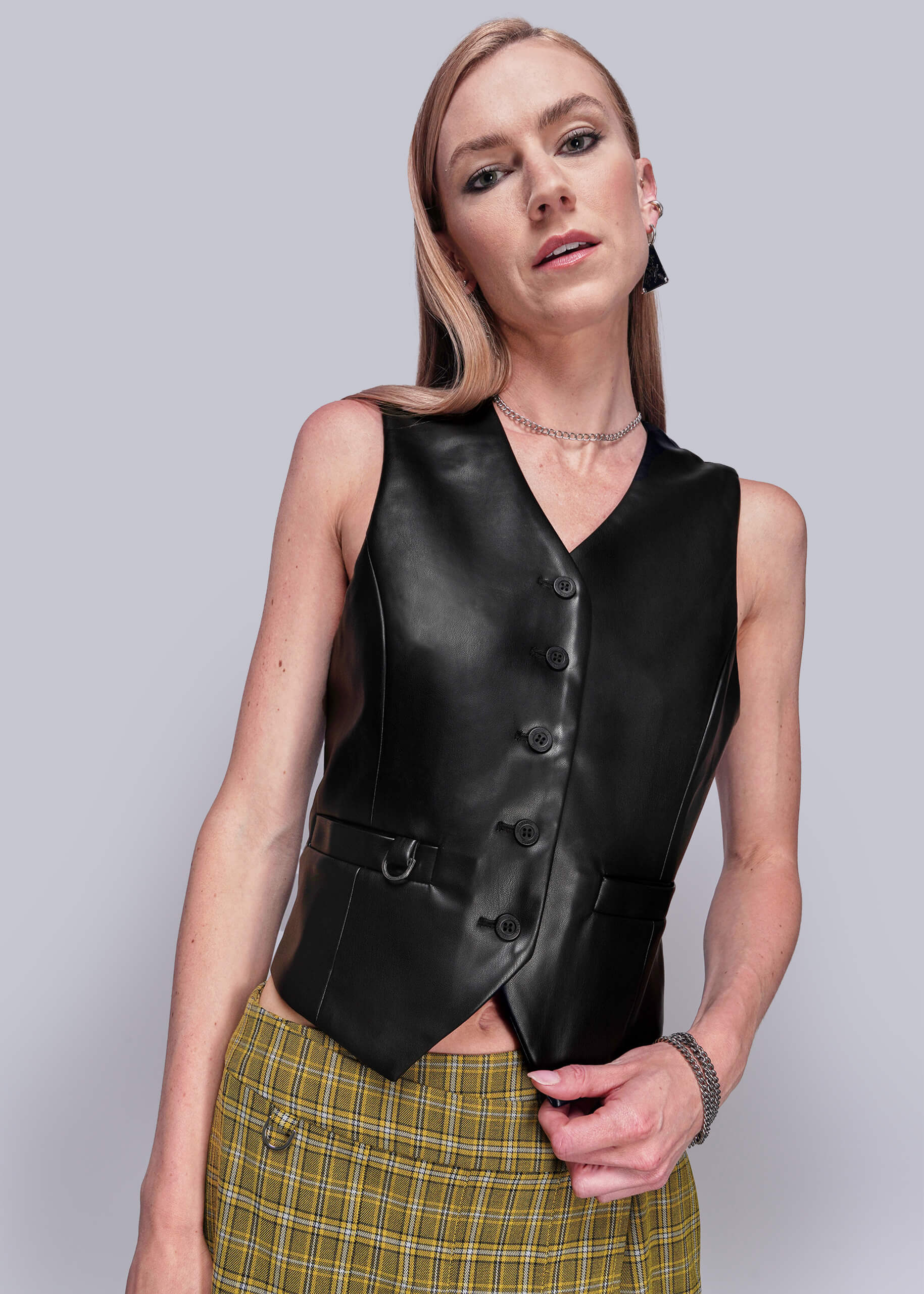 Debbie Harry X Wildfang Vegan Leather Vest