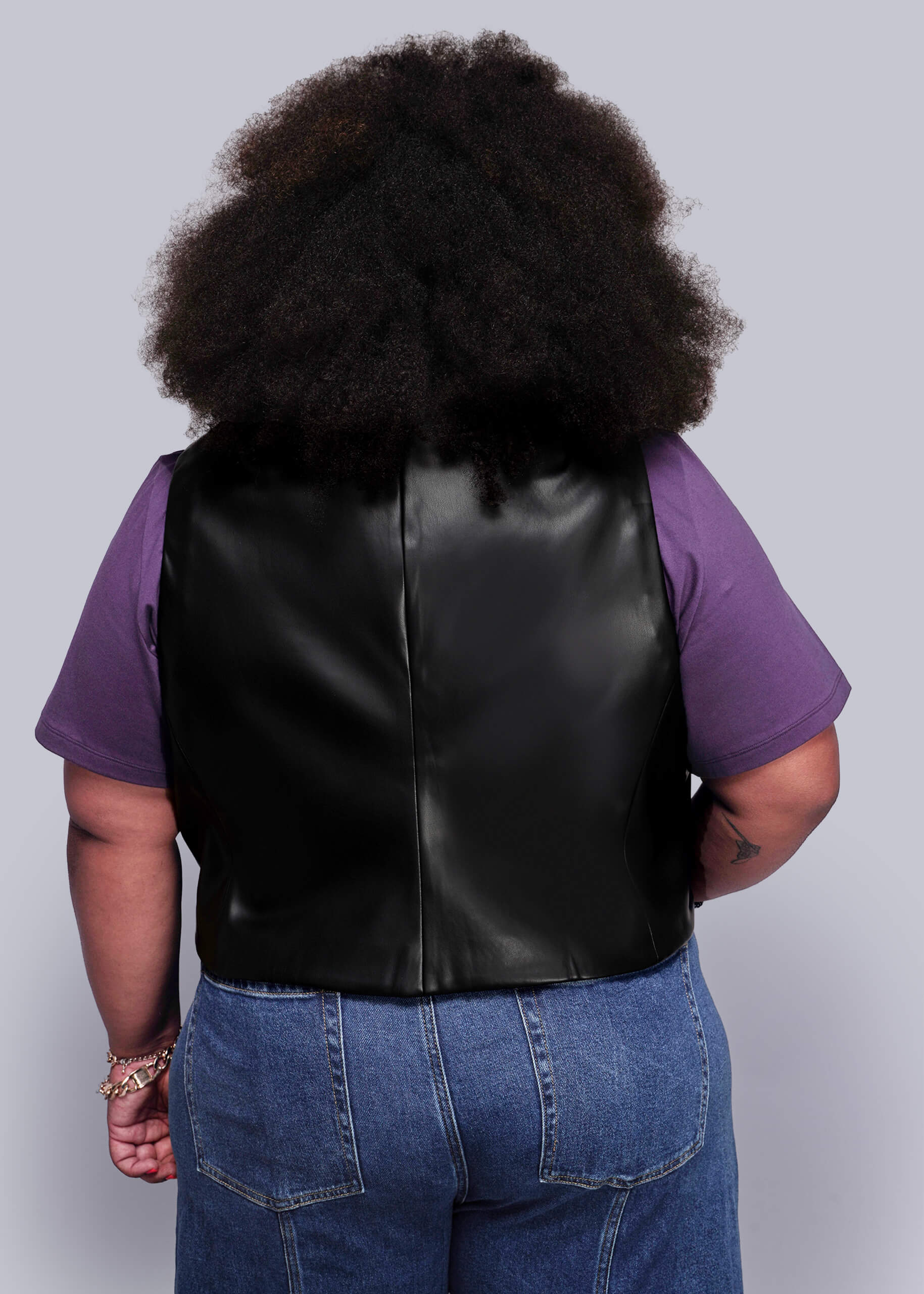 Debbie Harry X Wildfang Vegan Leather Vest - Image 10