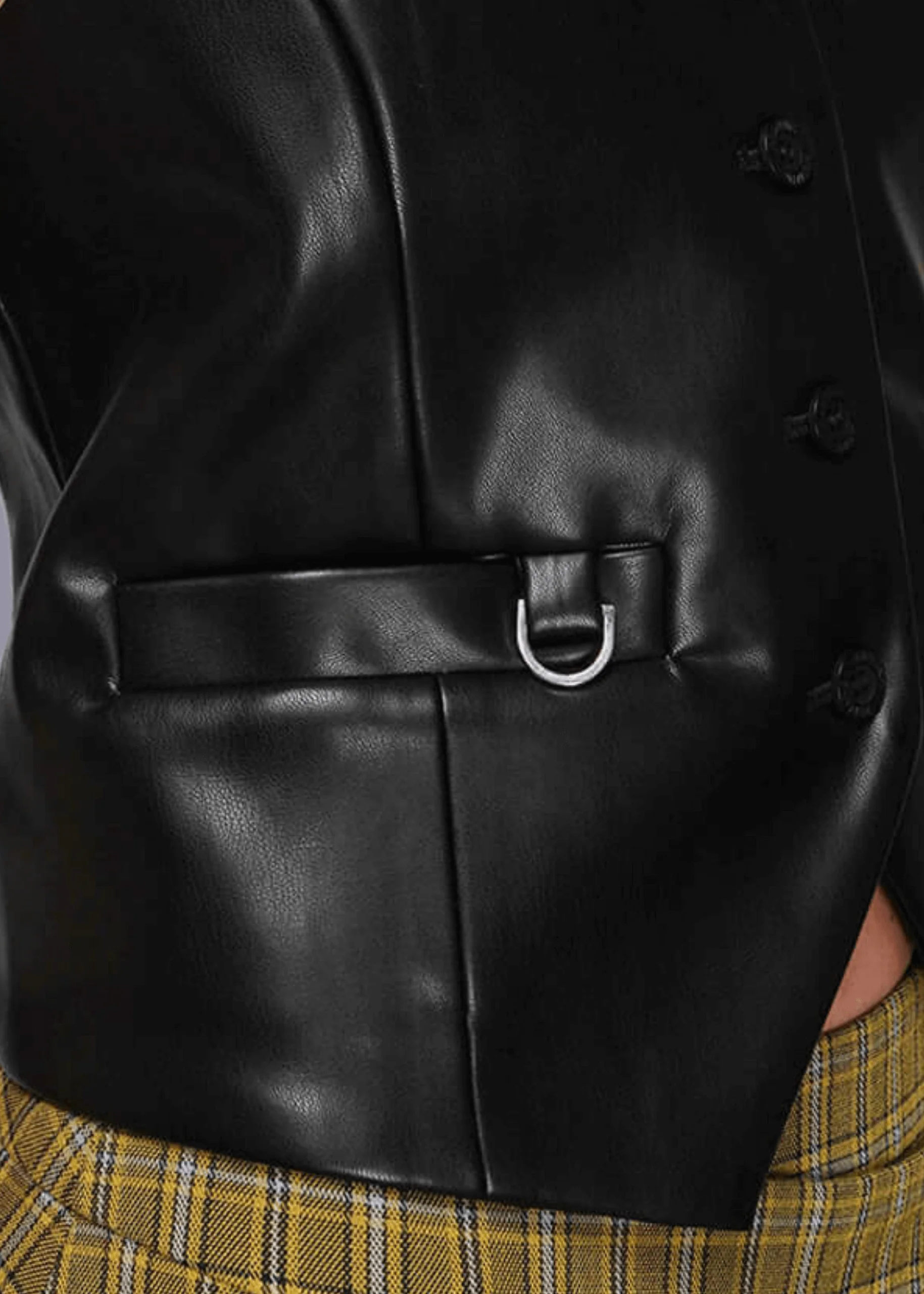 Debbie Harry X Wildfang Vegan Leather Vest - Image 2