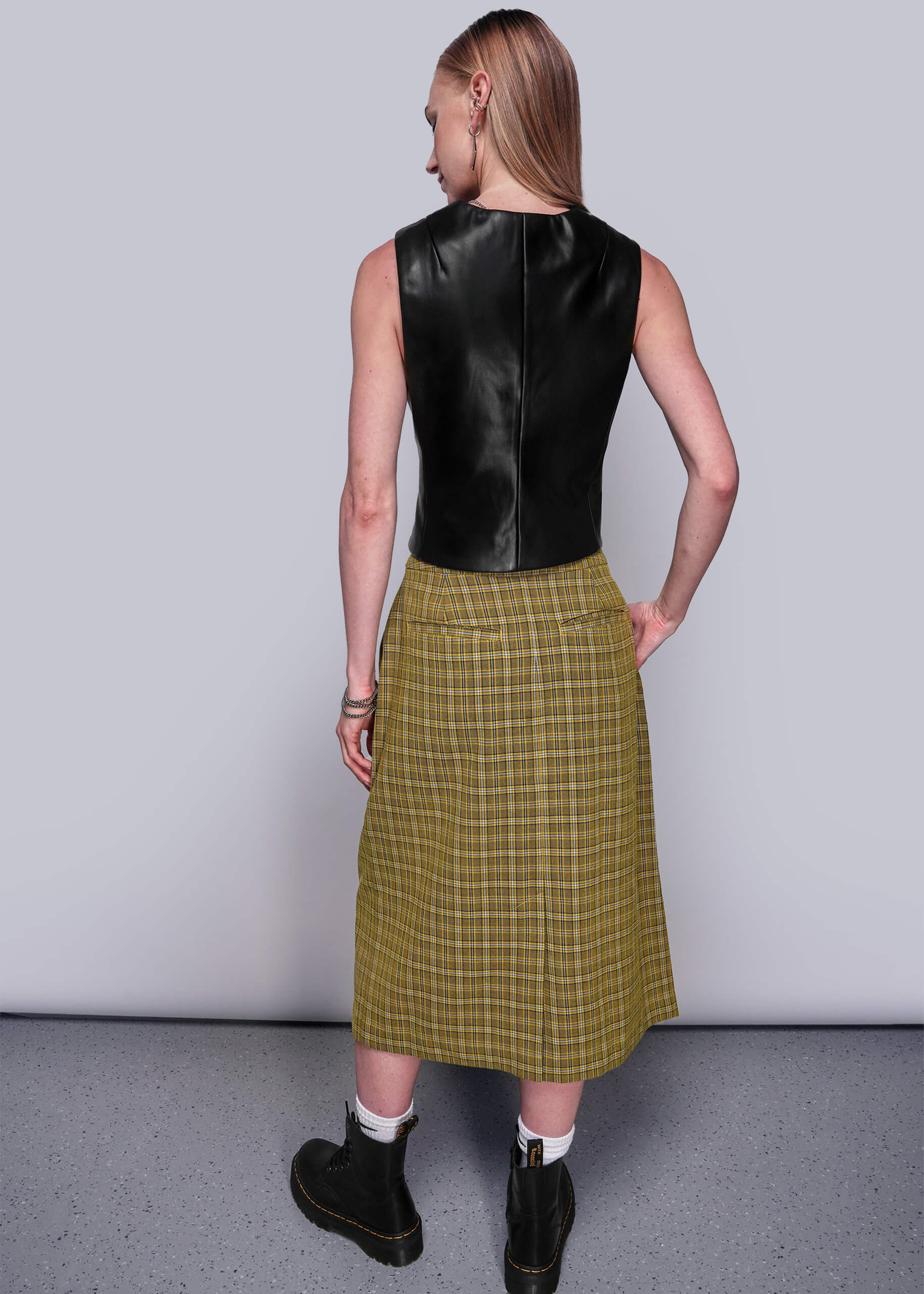 Debbie Harry X Wildfang Vegan Leather Vest - Image 4