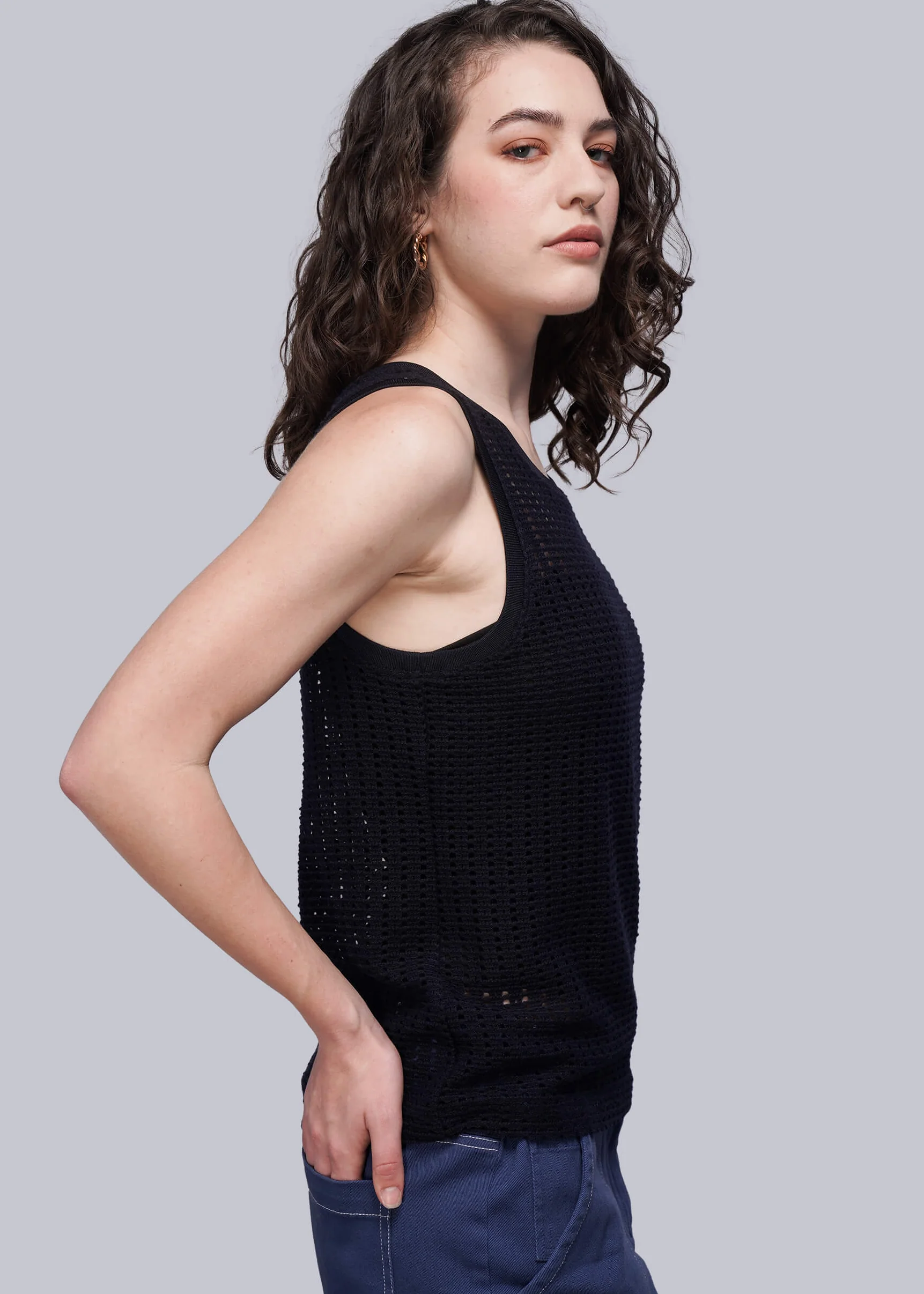 Juliette Lewis x Wildfang Mesh Tank Top - Image 3