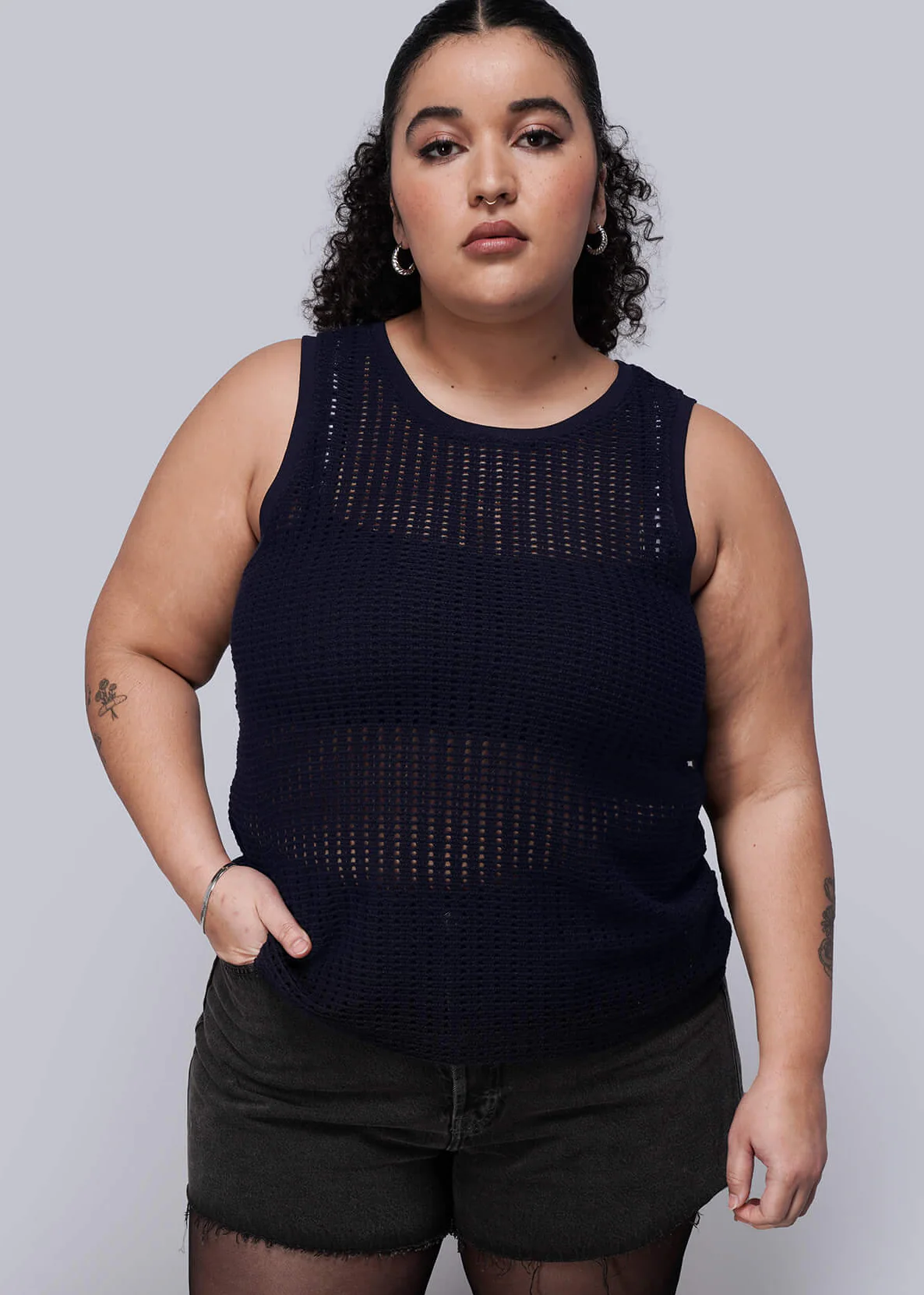 Juliette Lewis x Wildfang Mesh Tank Top - Image 6