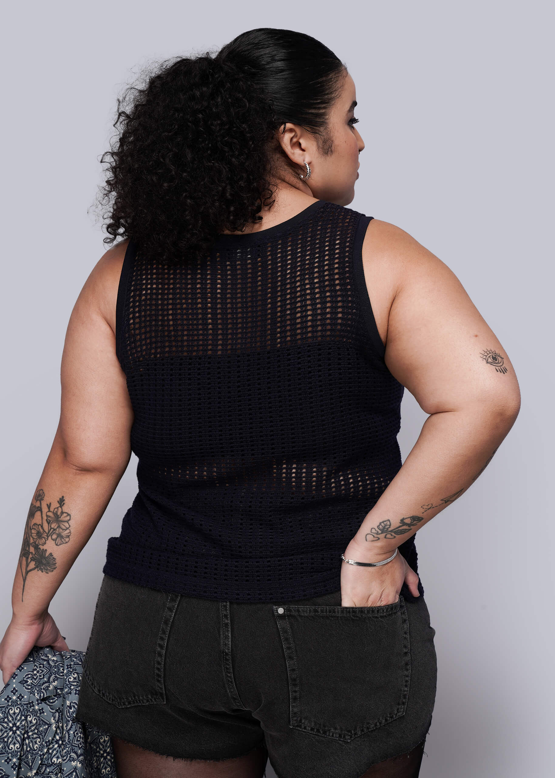 Juliette Lewis x Wildfang Mesh Tank Top - Image 8