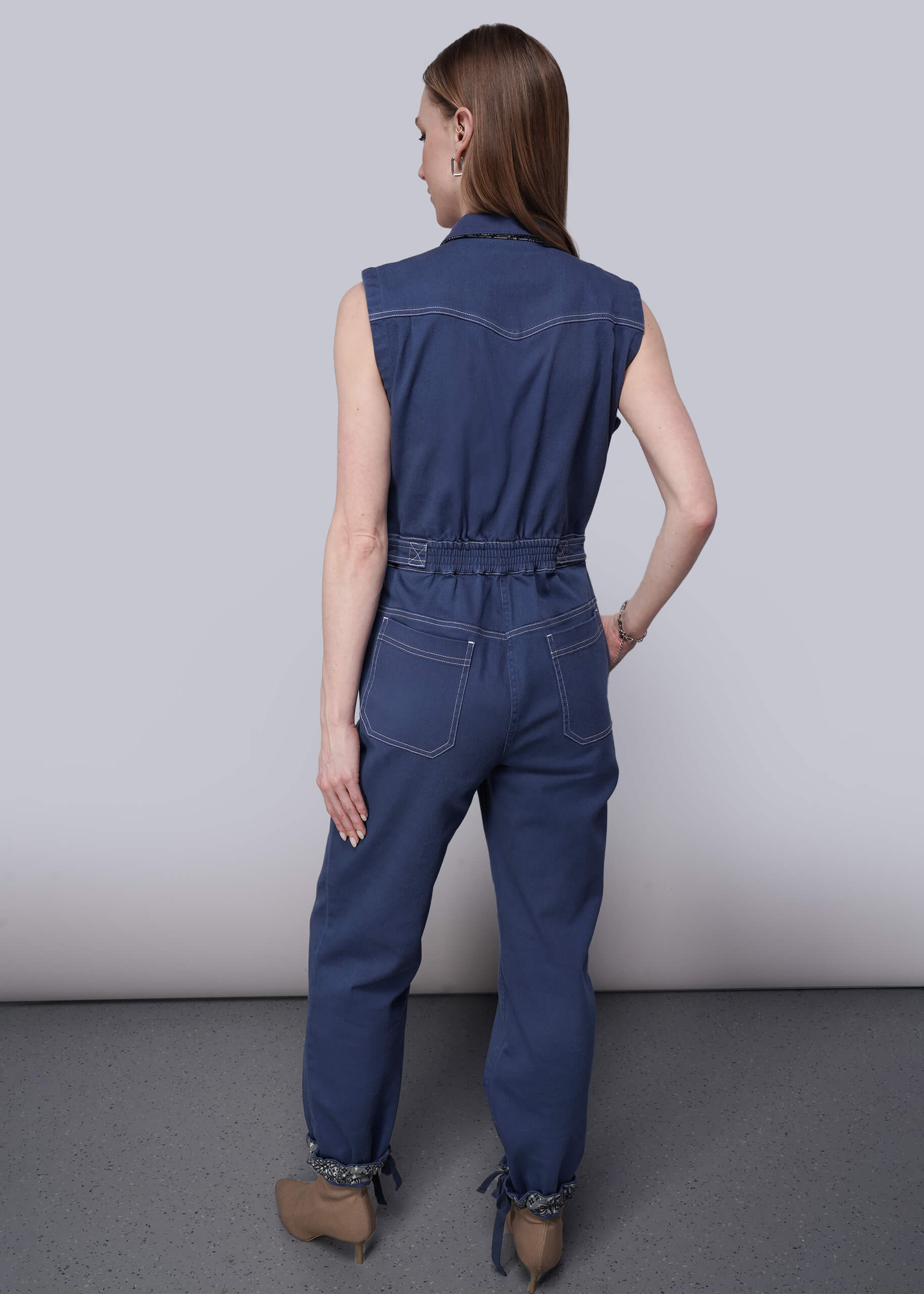Juliette Lewis X Wildfang Sleeveless Denim Coverall - Image 12