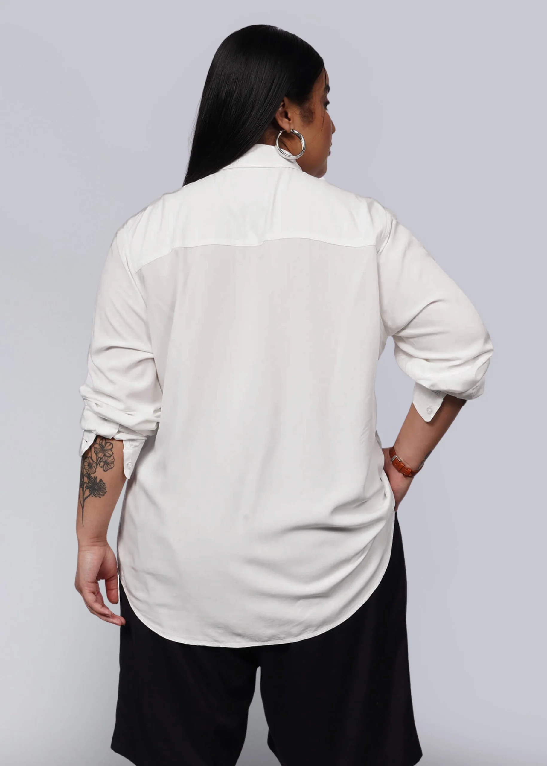 The Empower Long Sleeve Bow Button Up - Image 5