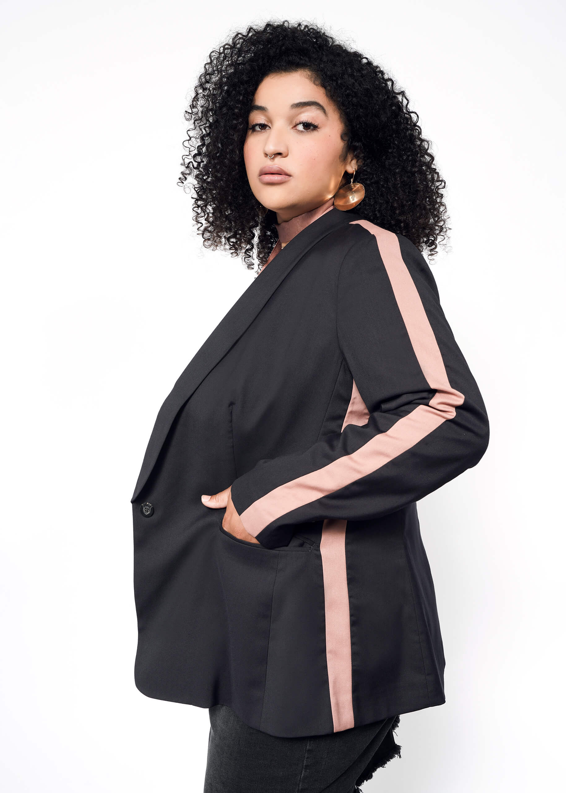 The Empower Colorblock Tux Blazer - Image 7
