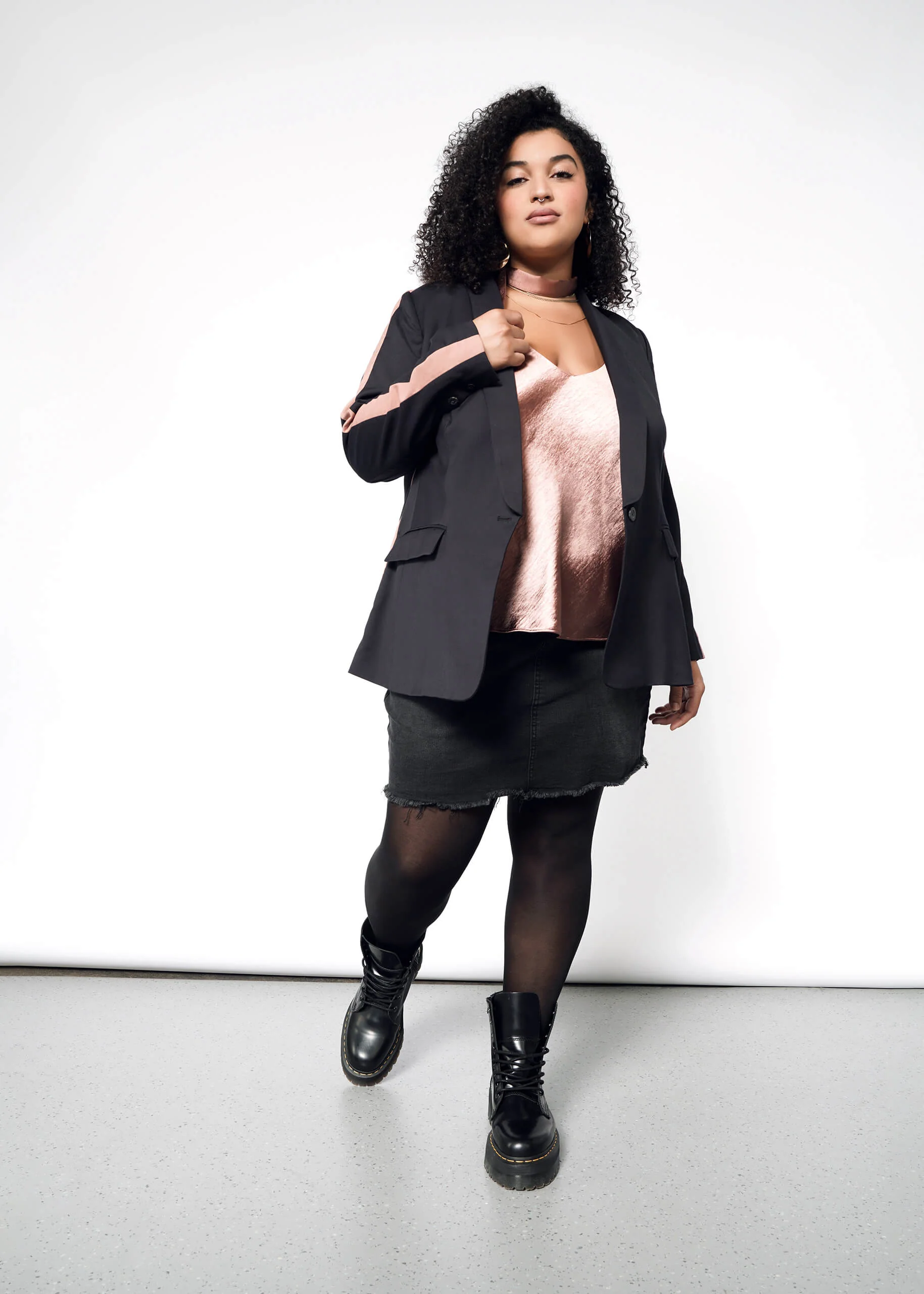 The Empower Colorblock Tux Blazer - Image 8