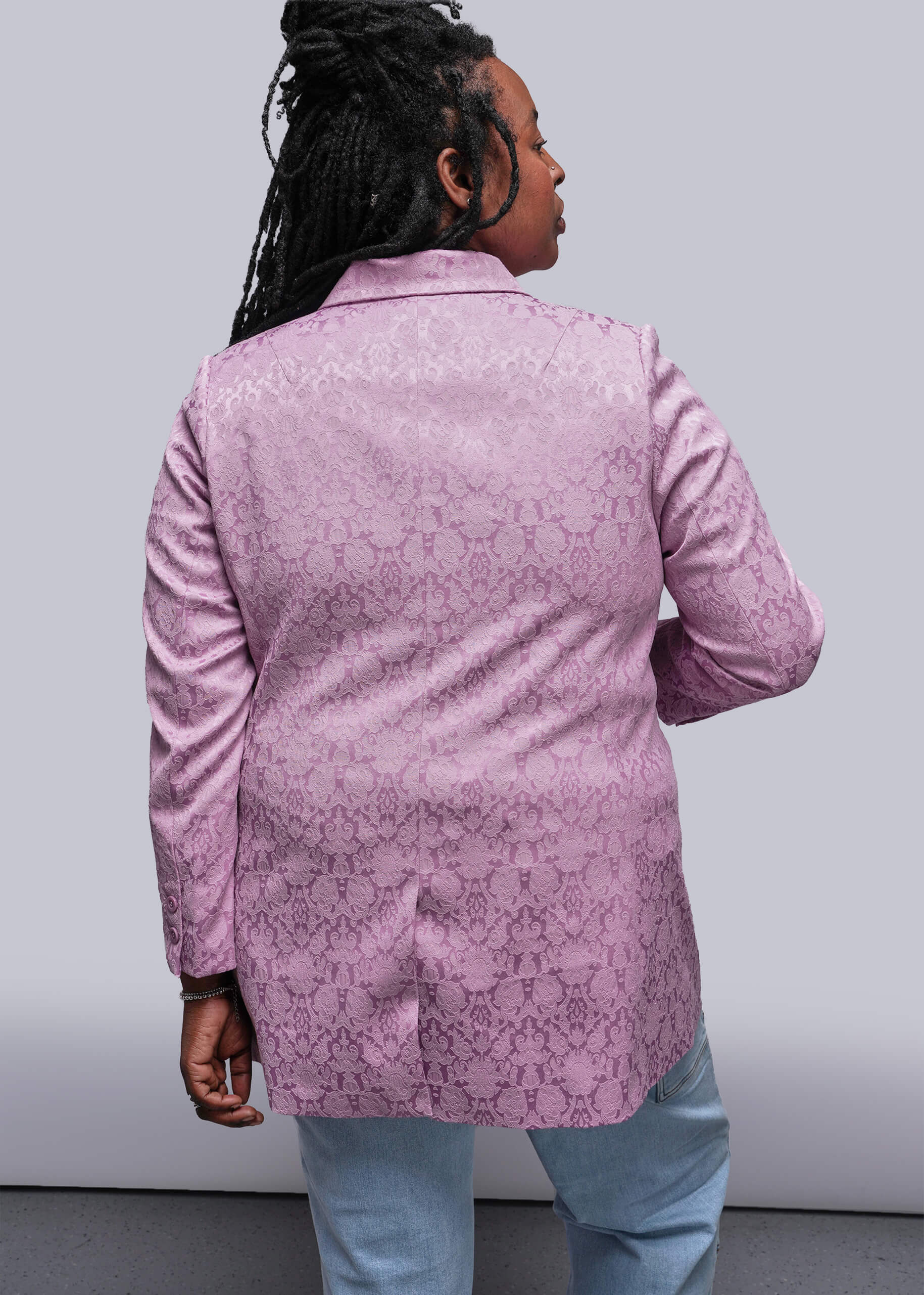 The Empower Jacquard Double Breasted Blazer - Image 11