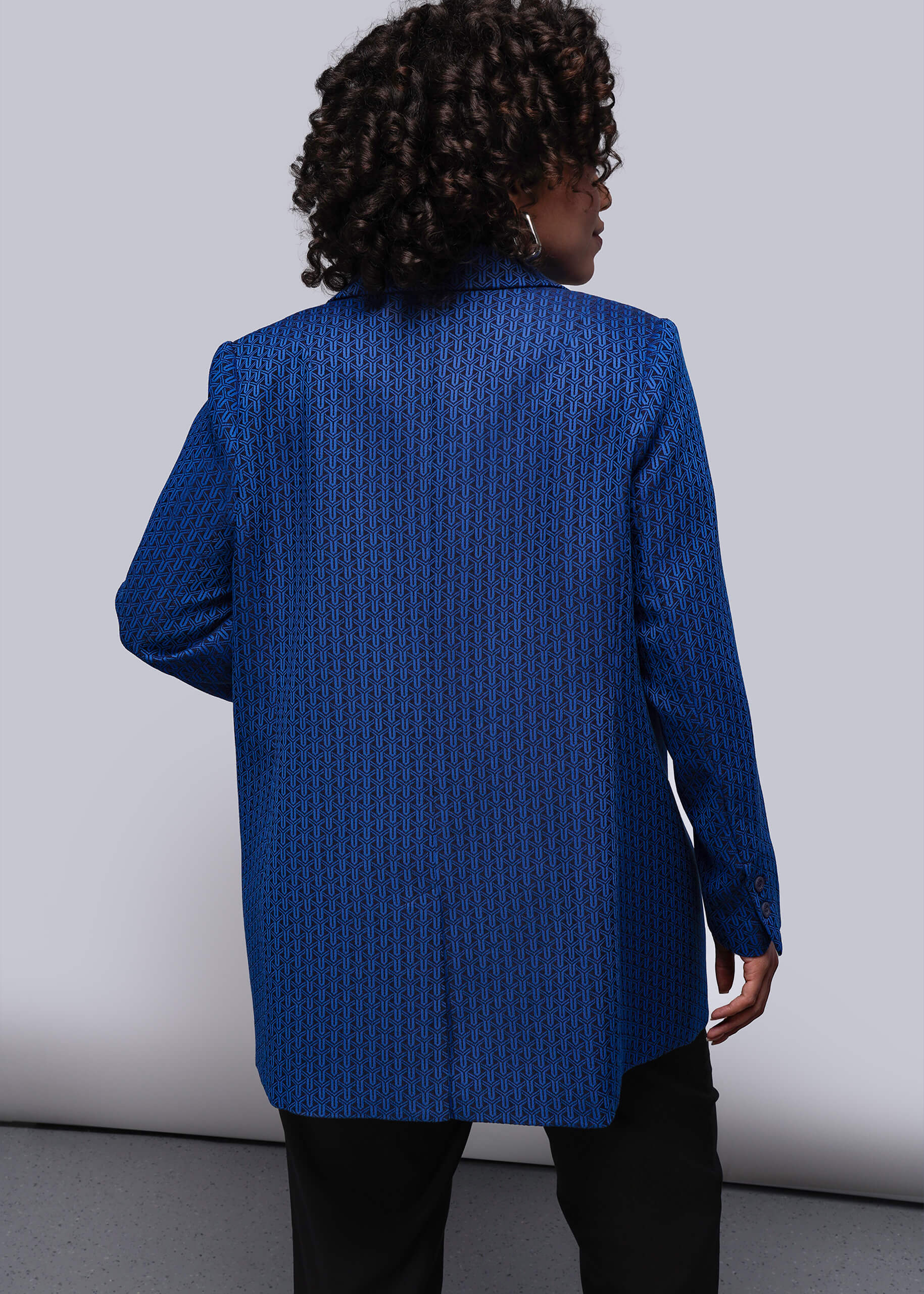 The Empower Jacquard Double Breasted Blazer - Image 11