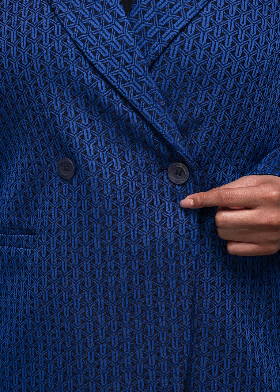 The Empower Jacquard Double Breasted Blazer - Image 12