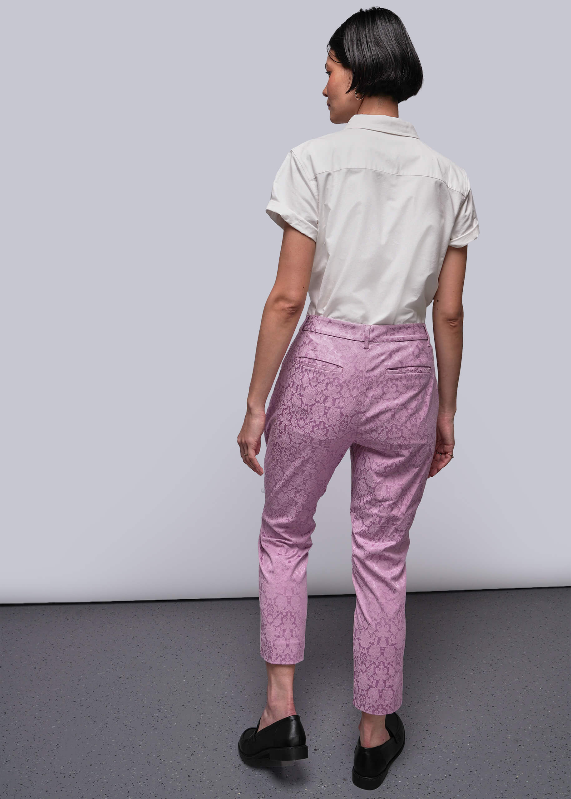 The Empower Jacquard Slim Crop Pant - Image 5