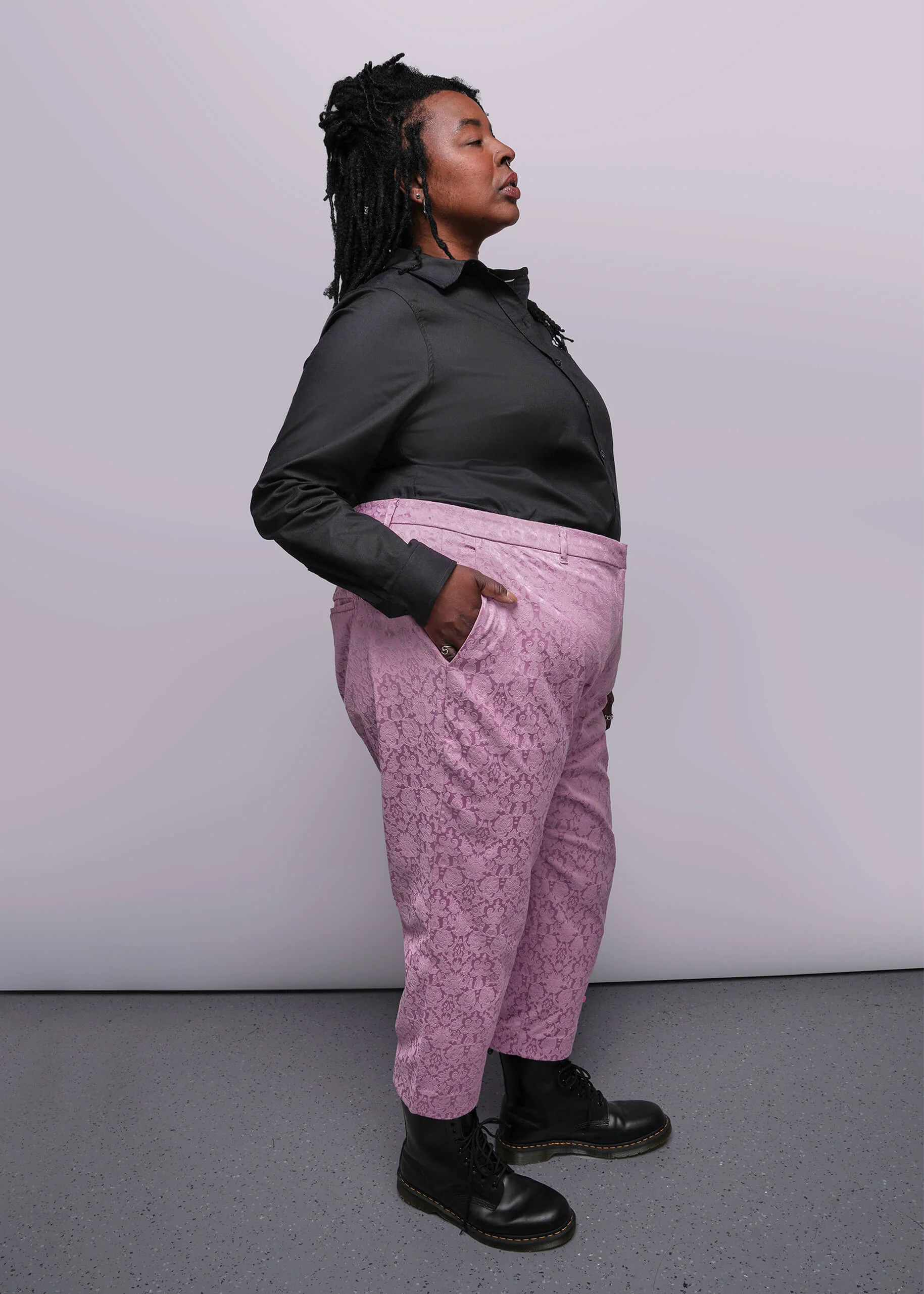 The Empower Jacquard Slim Crop Pant - Image 8