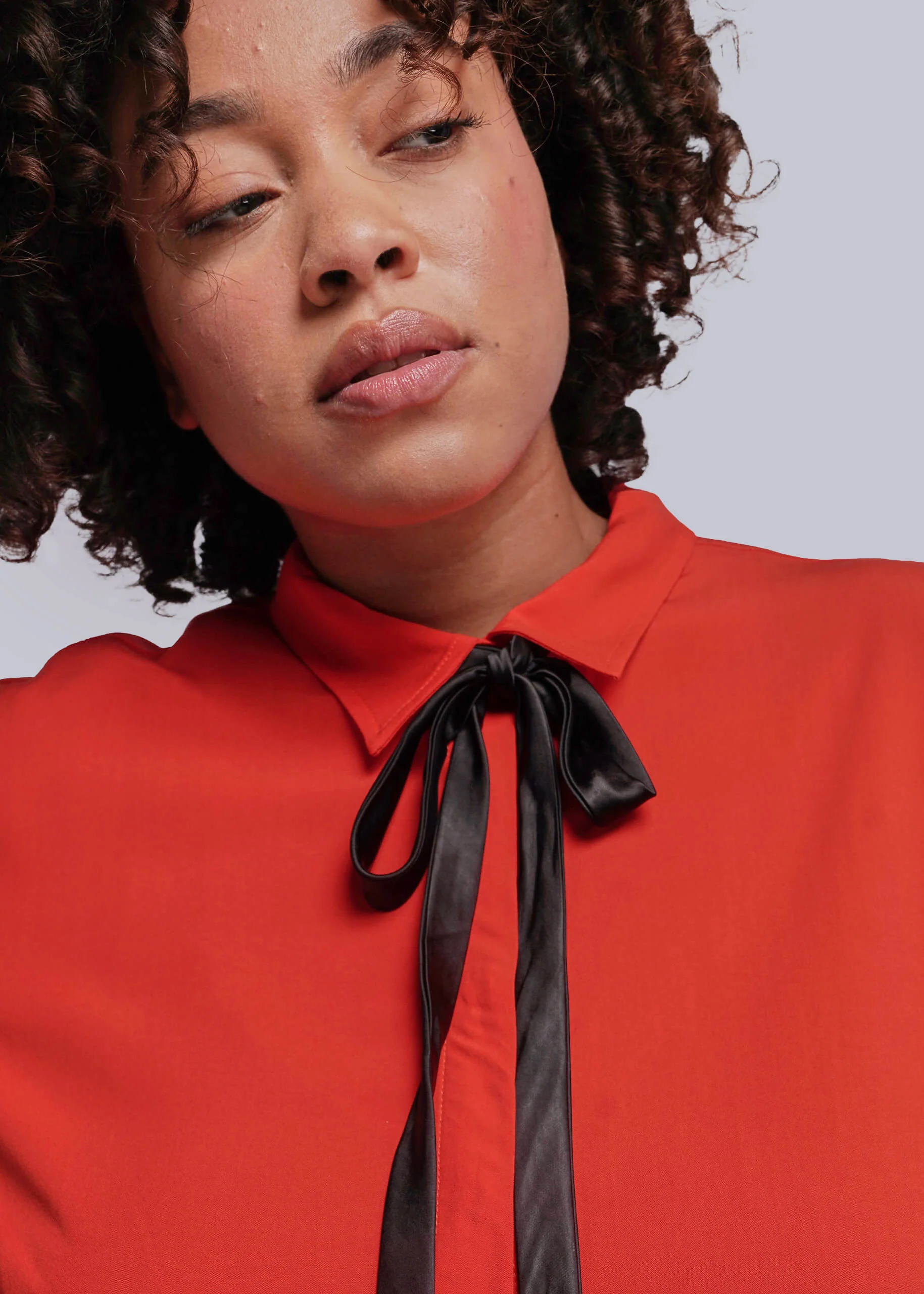 The Empower Long Sleeve Bow Button Up - Image 8