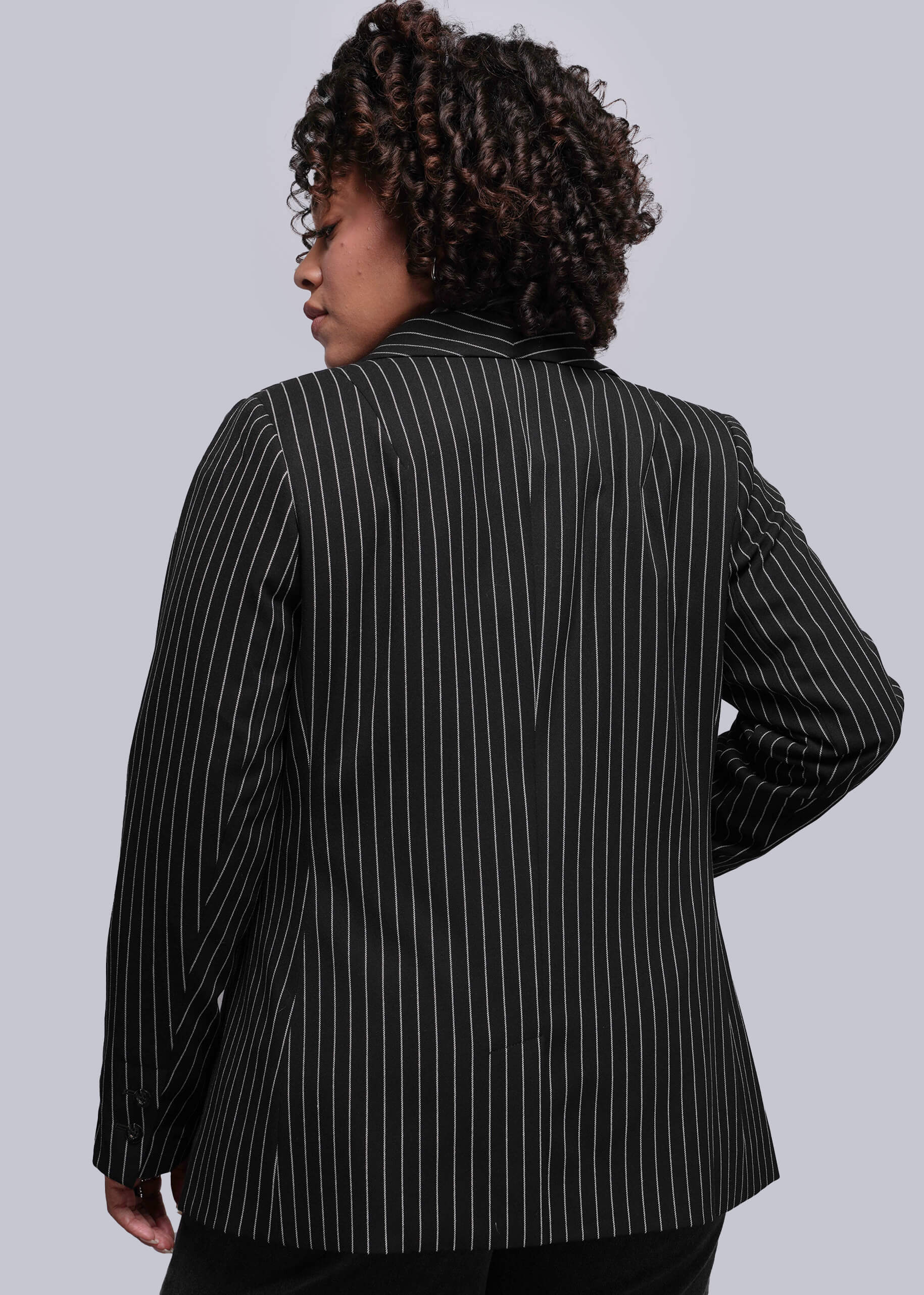 The Empower Pinstripe Tux Blazer - Image 11