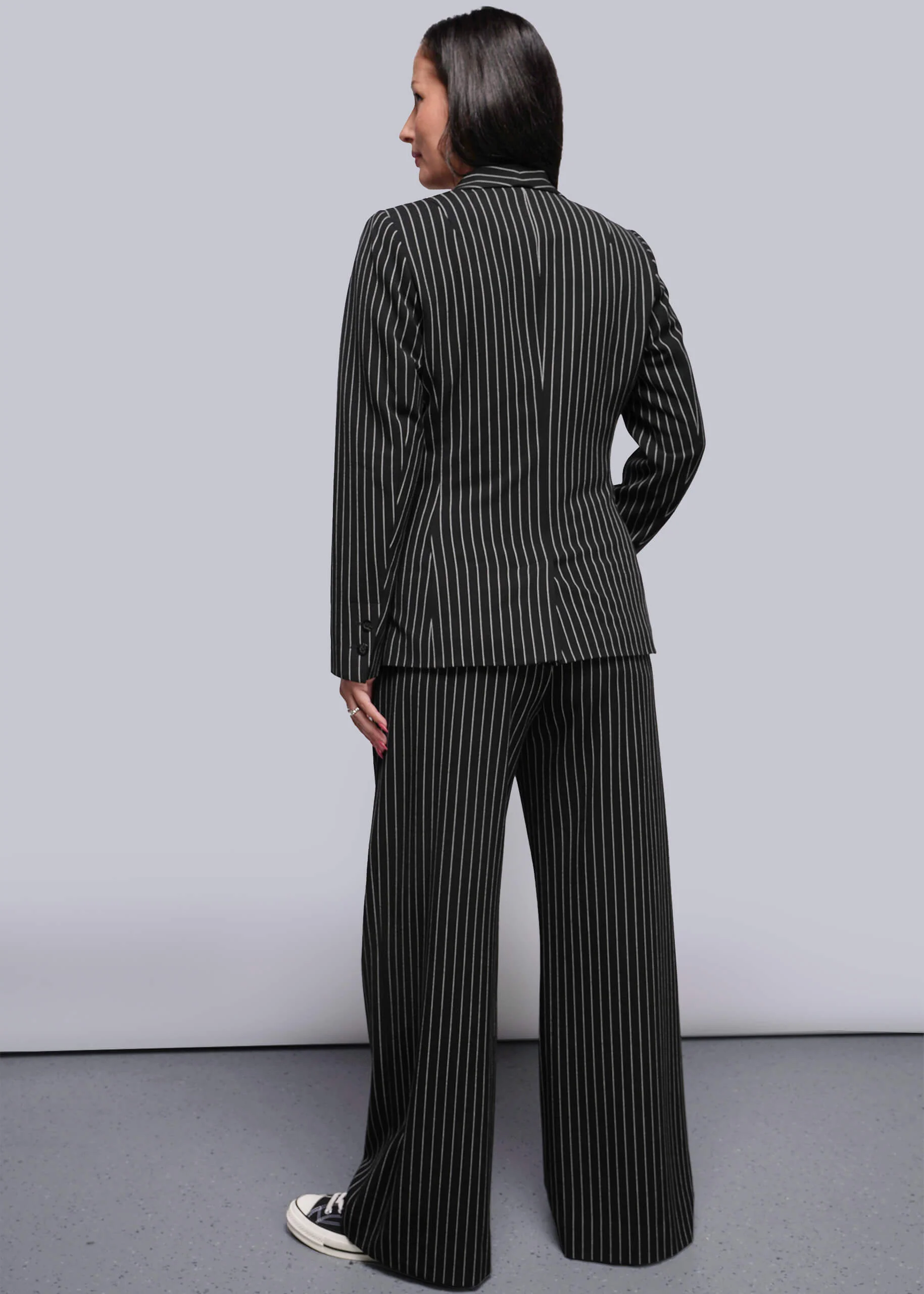 The Empower Pinstripe Tux Blazer - Image 6