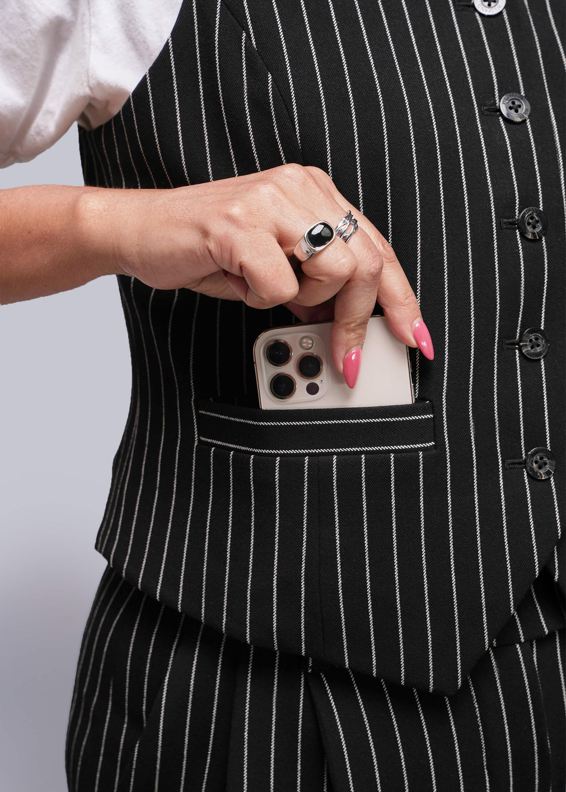 The Empower Pinstripe Vest - Image 2