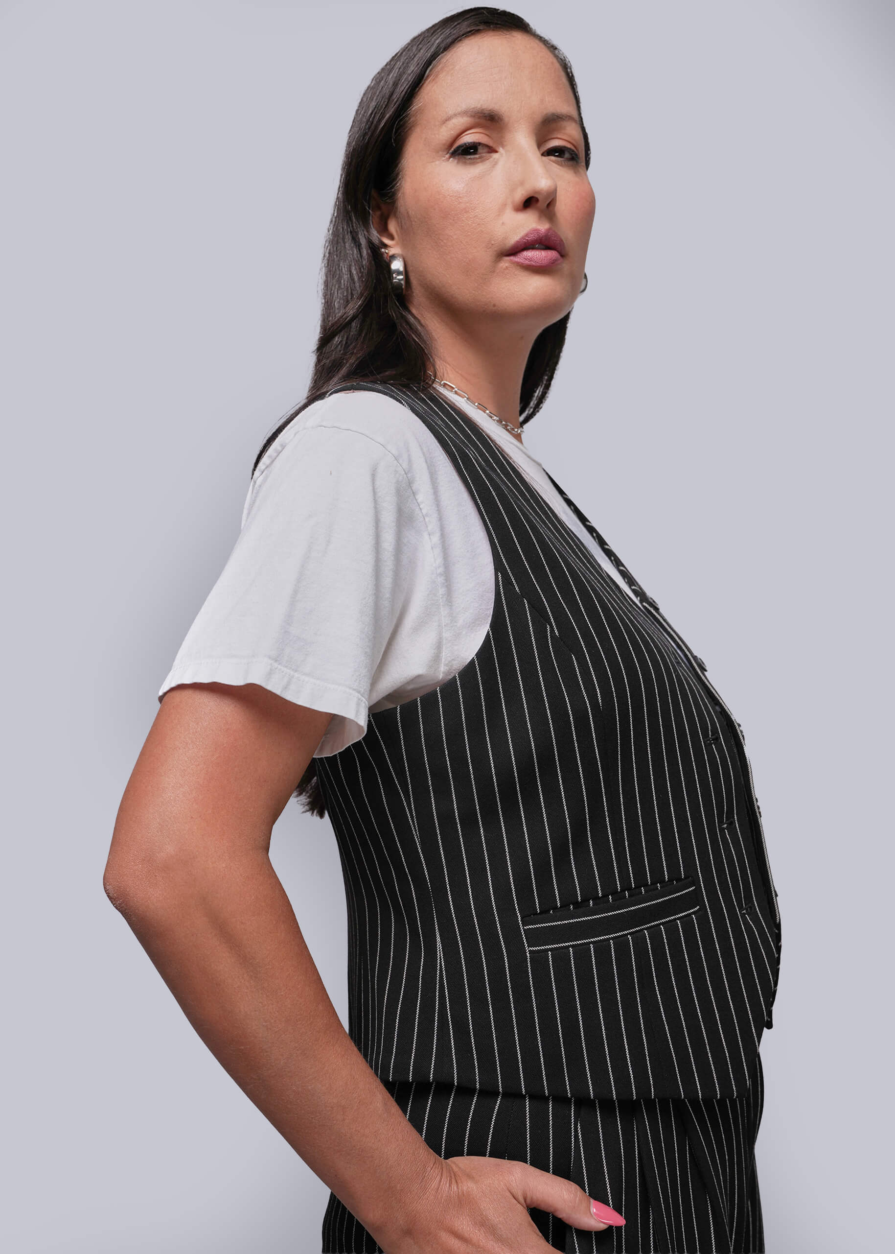 The Empower Pinstripe Vest - Image 3