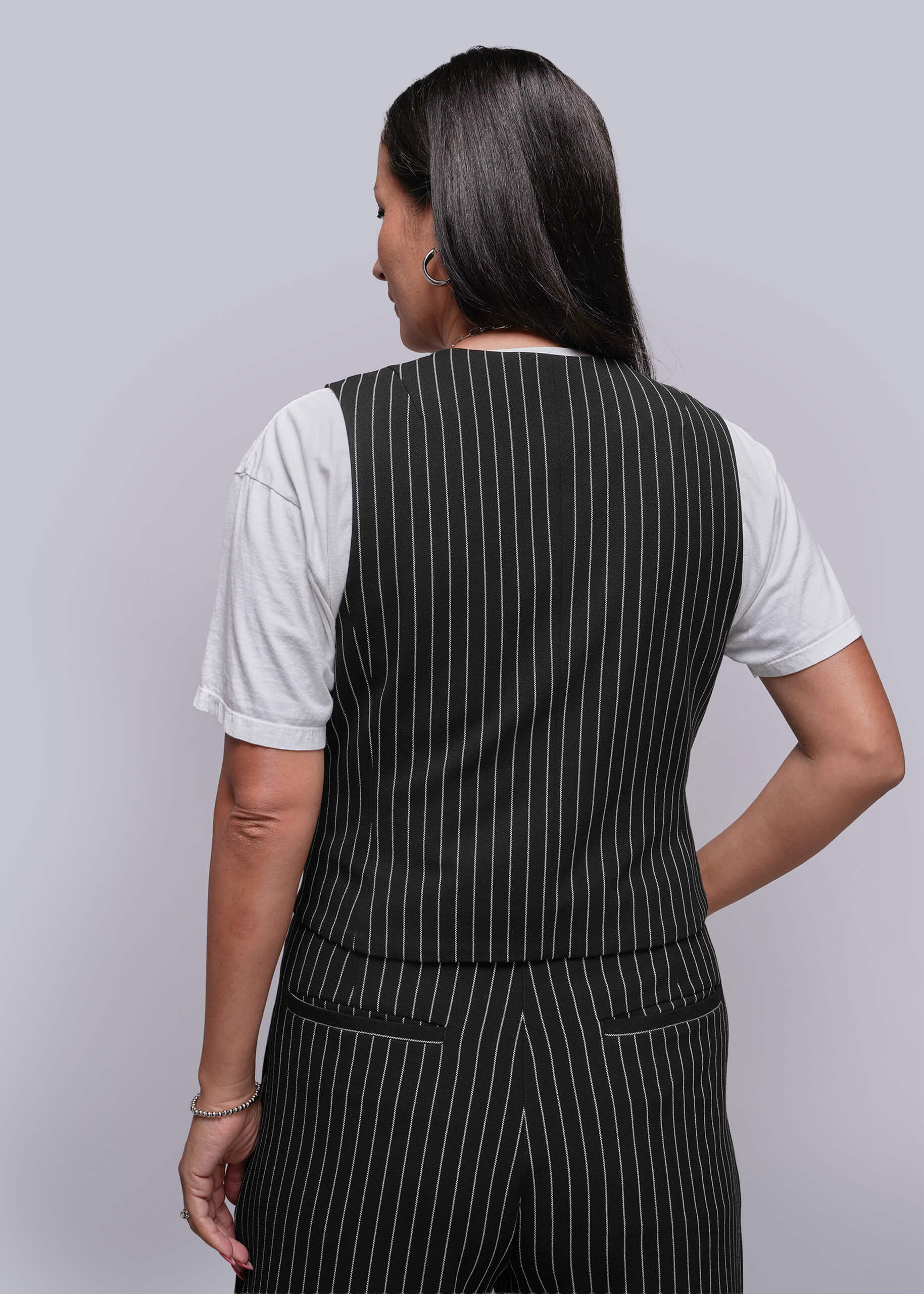 The Empower Pinstripe Vest - Image 5