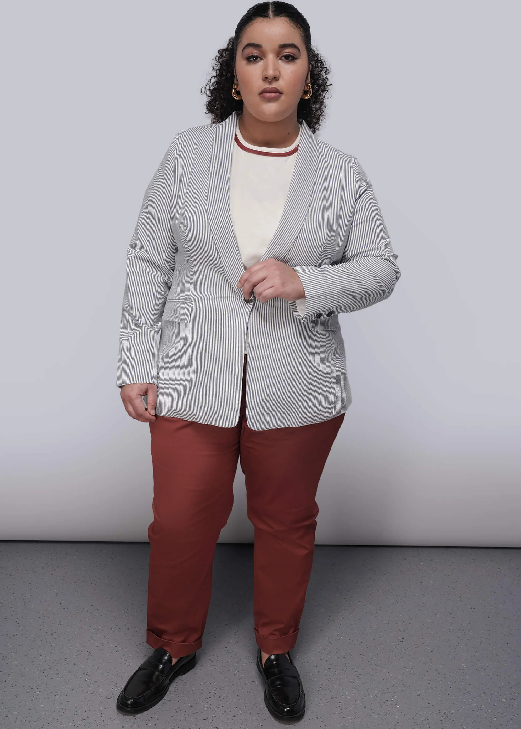 The Empower Seersucker Tux Blazer - Image 8