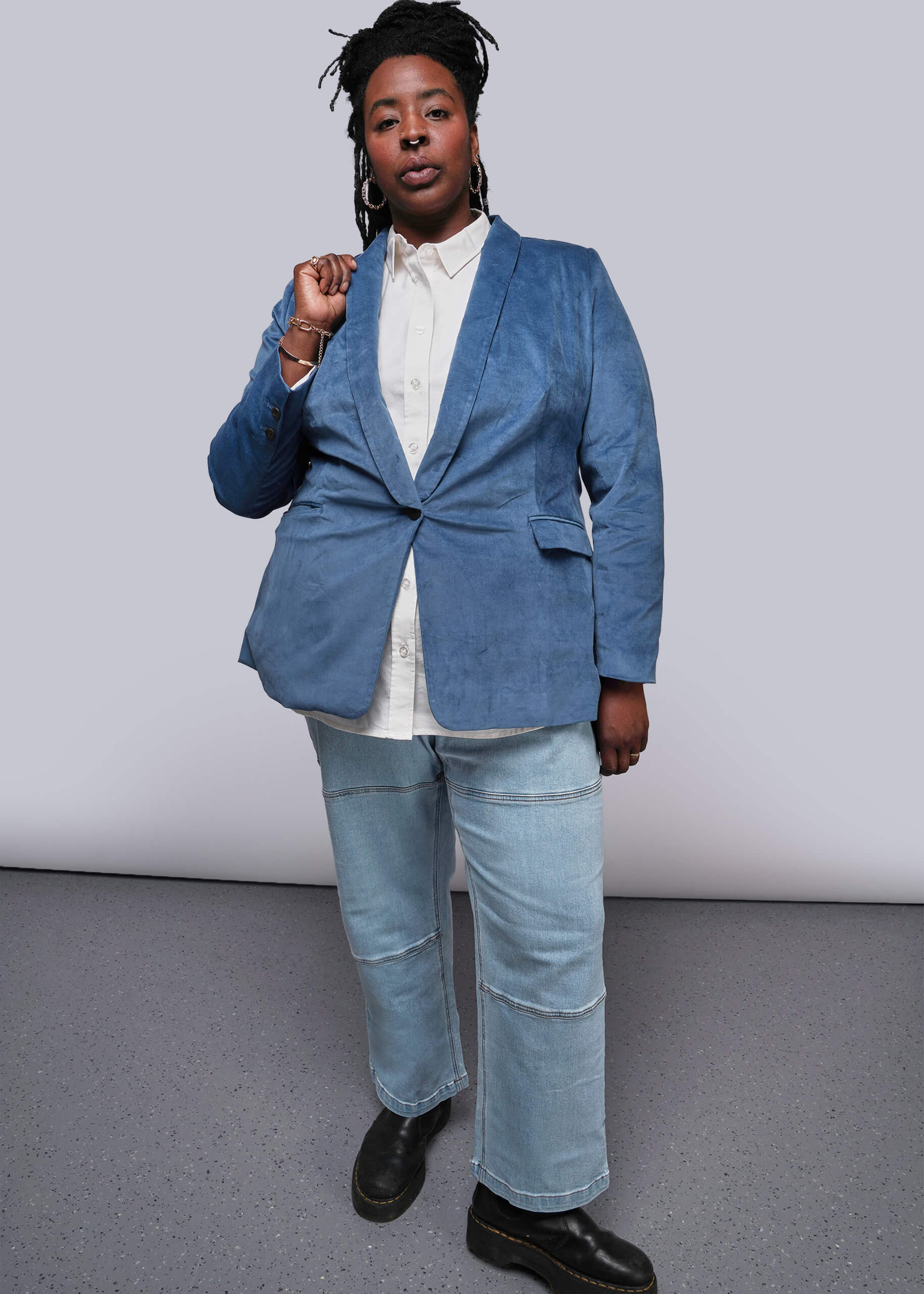 The Empower Velveteen Tux Blazer - Image 6