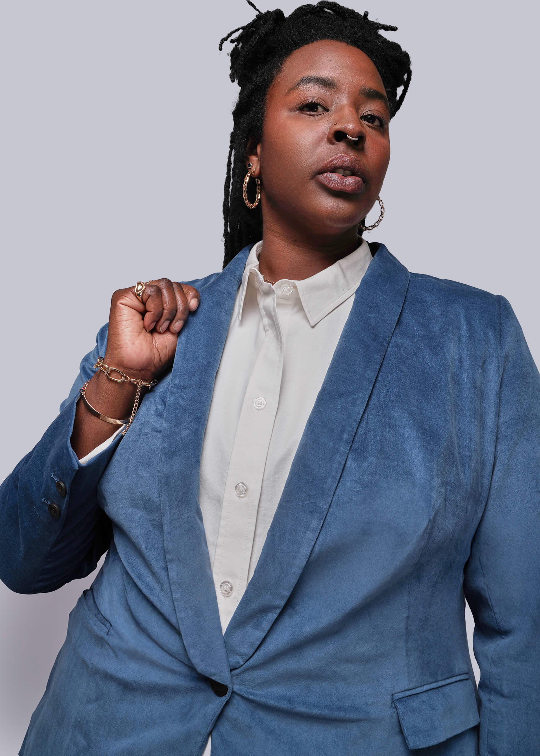 The Empower Velveteen Tux Blazer - Image 7