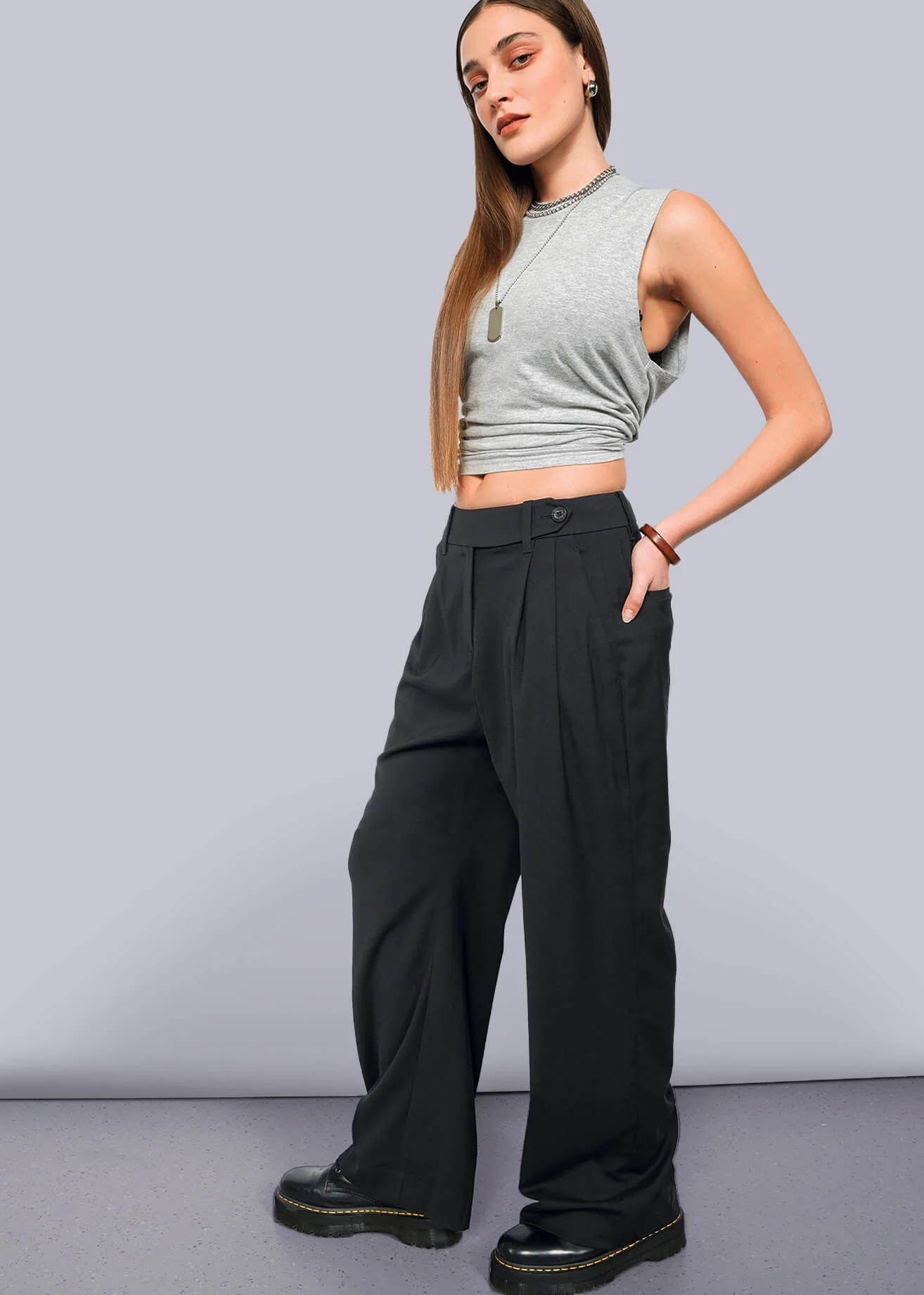 The Empower Wide Leg Trouser - Image 3