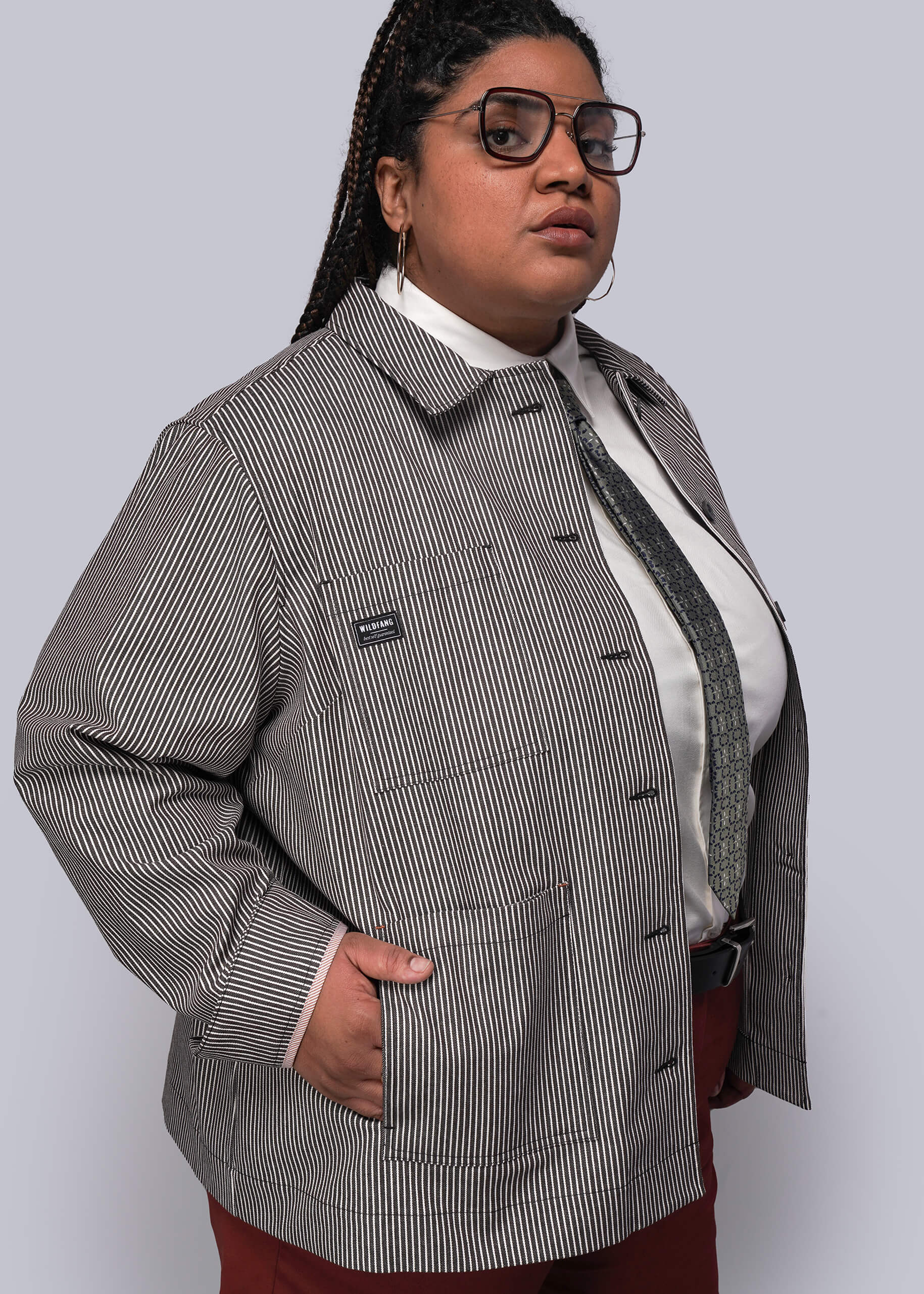 The Essential Railroad Stripe Utility Jacket - Image 2