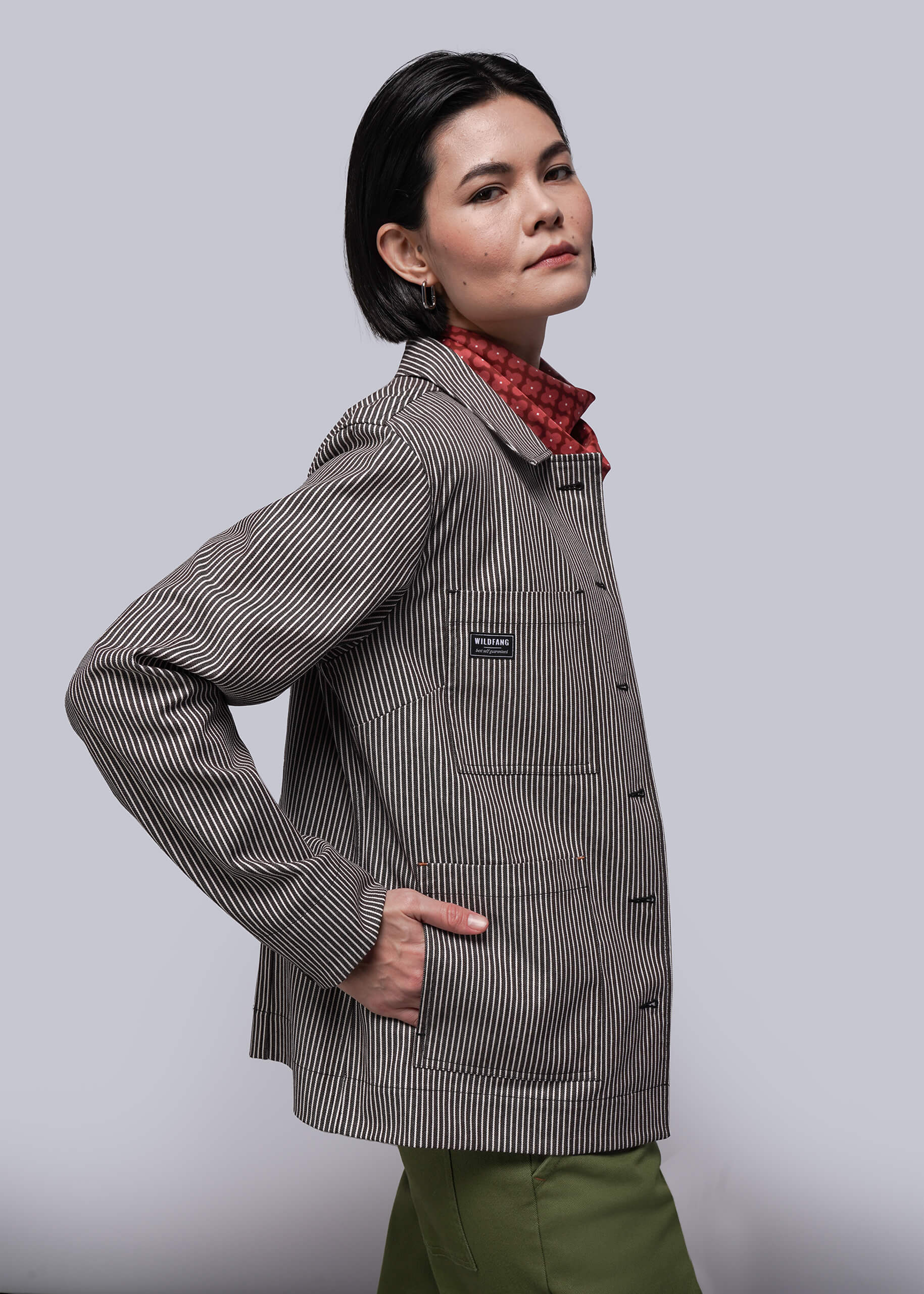 The Essential Railroad Stripe Utility Jacket - Image 9
