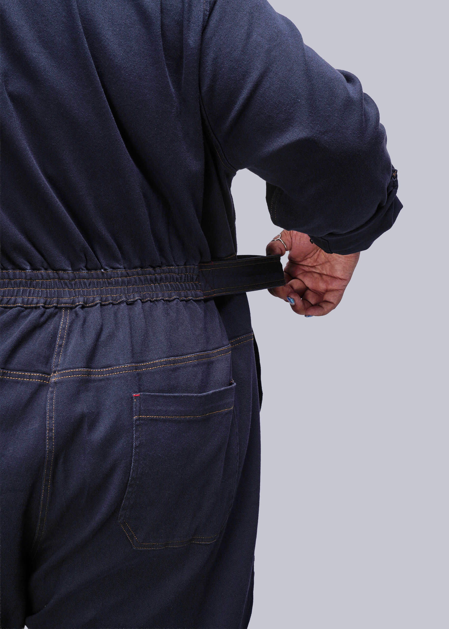 The Essential Denim Long Sleeve High Waisted Coverall - Image 8