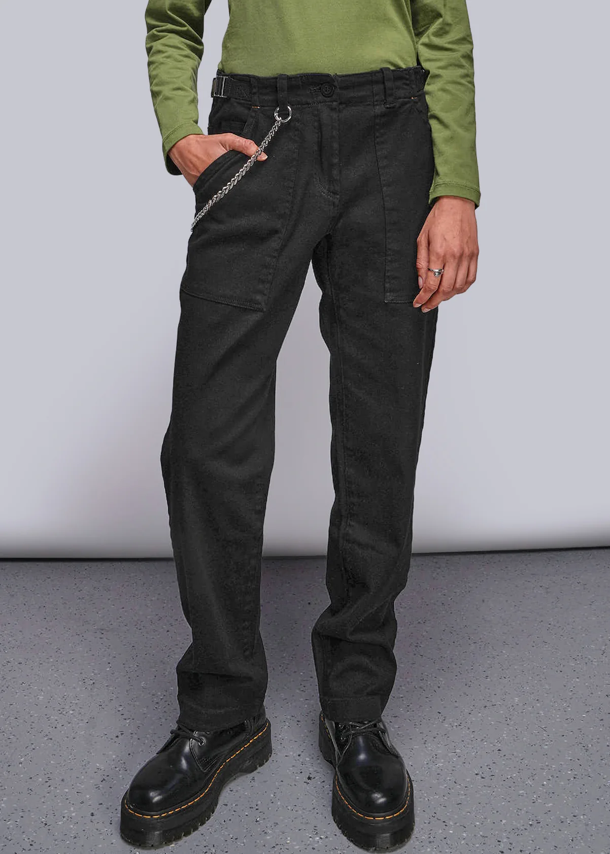 The Essential Denim Utility Pant