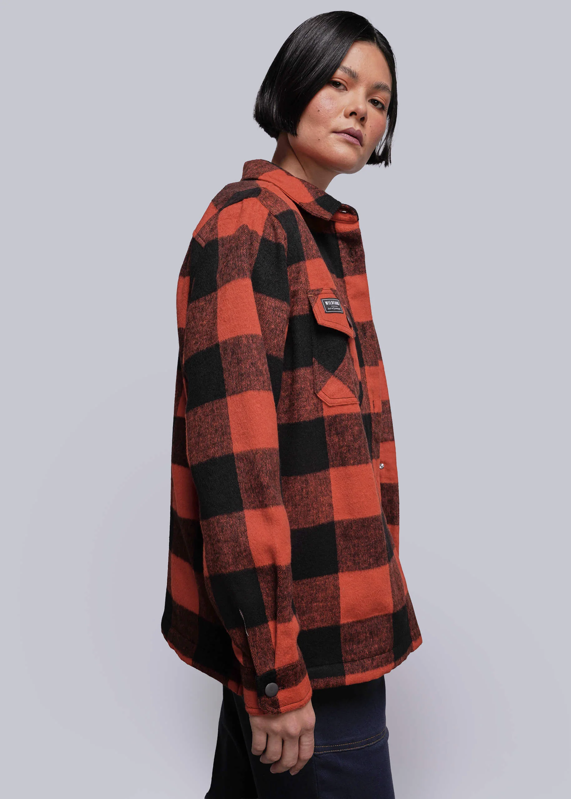 The Essential Flannel Fleece Lined Shacket - Image 3