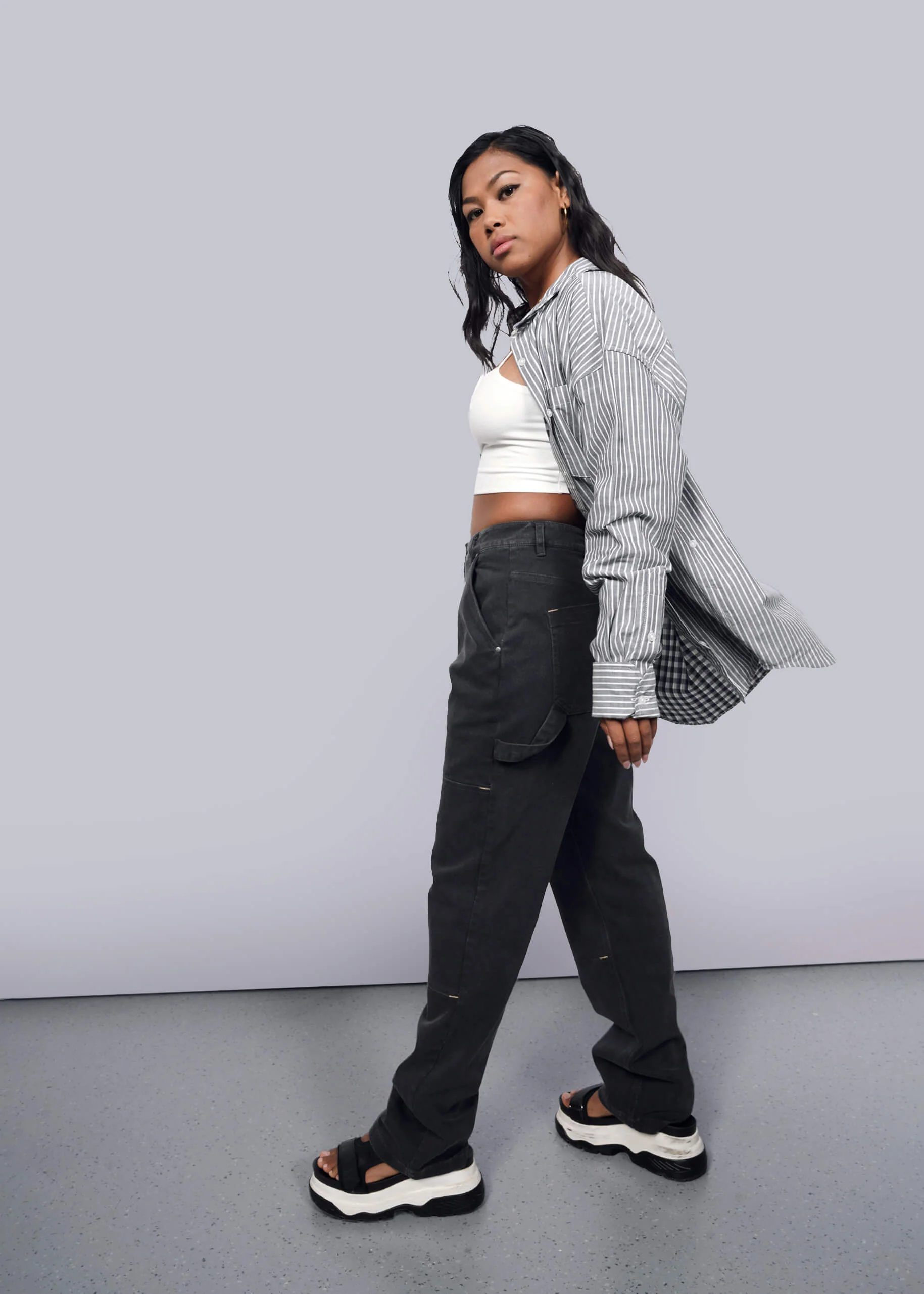 The Essential Long Sleeve Oversized Wrap Button Up - Image 6