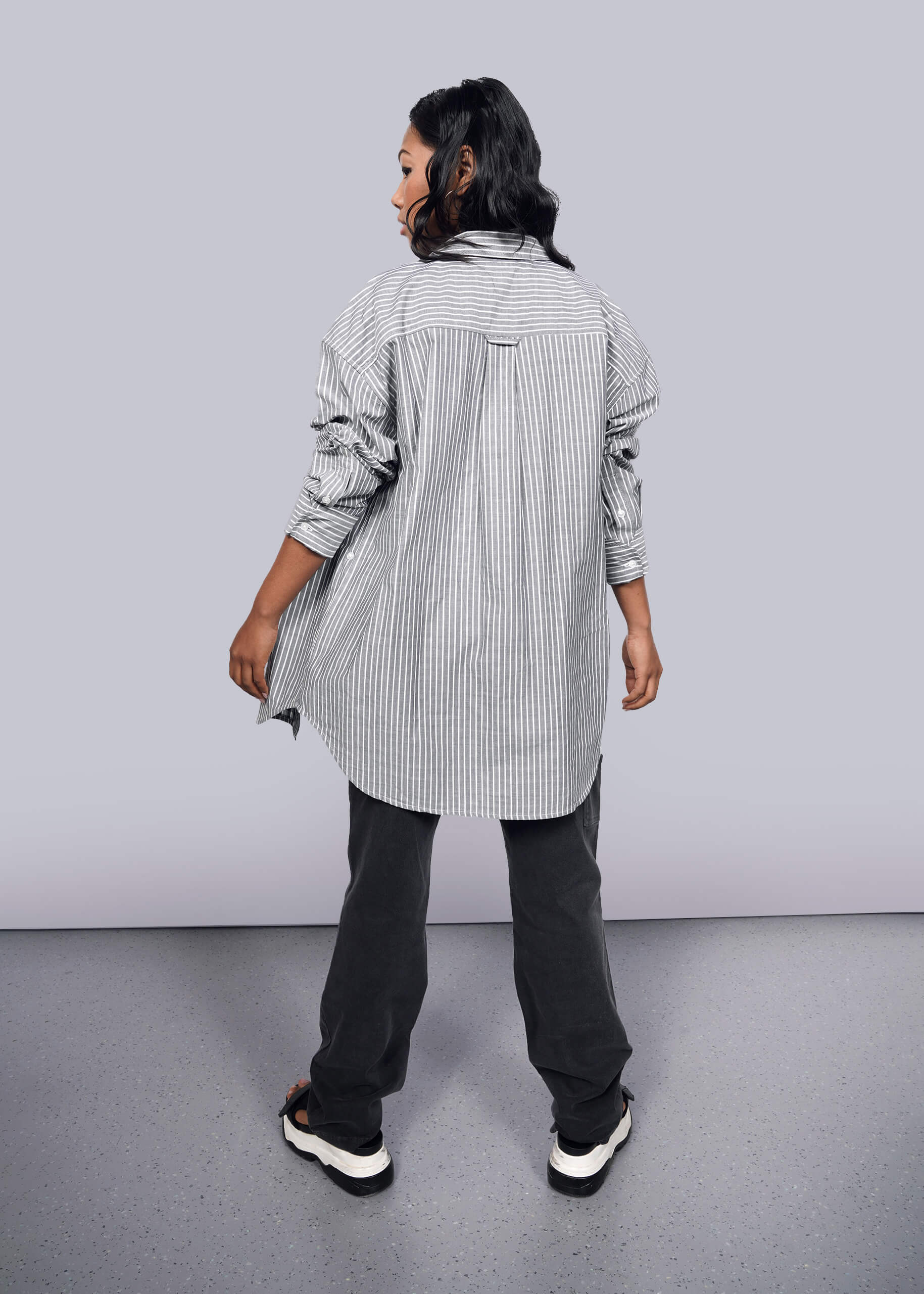 The Essential Long Sleeve Oversized Wrap Button Up - Image 7