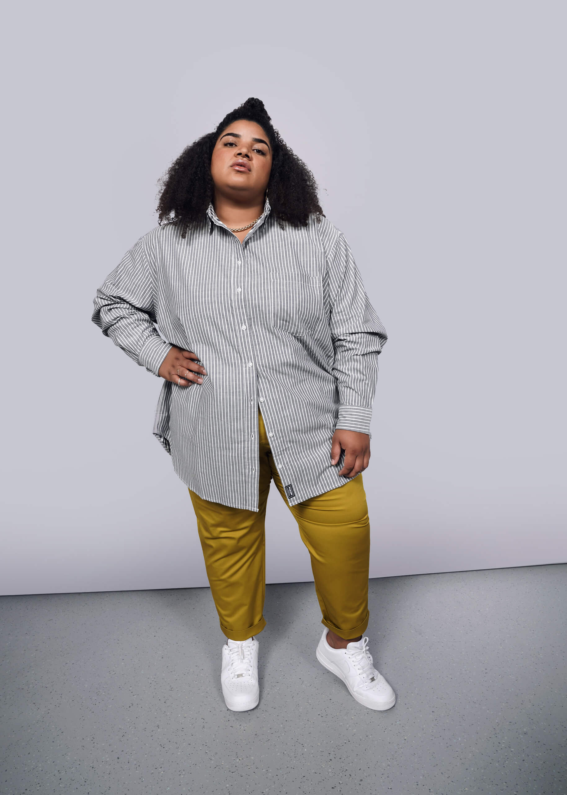 The Essential Long Sleeve Oversized Wrap Button Up - Image 9