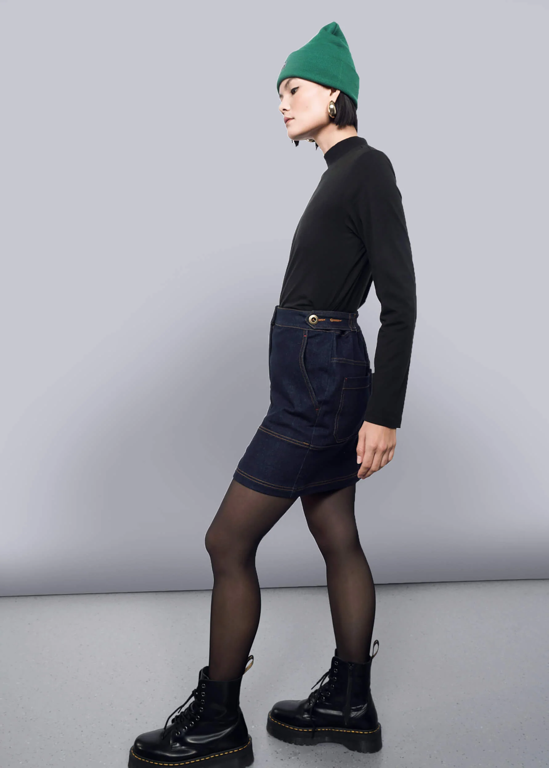 The Everyday Long Sleeve Mock Neck Tee - Image 3