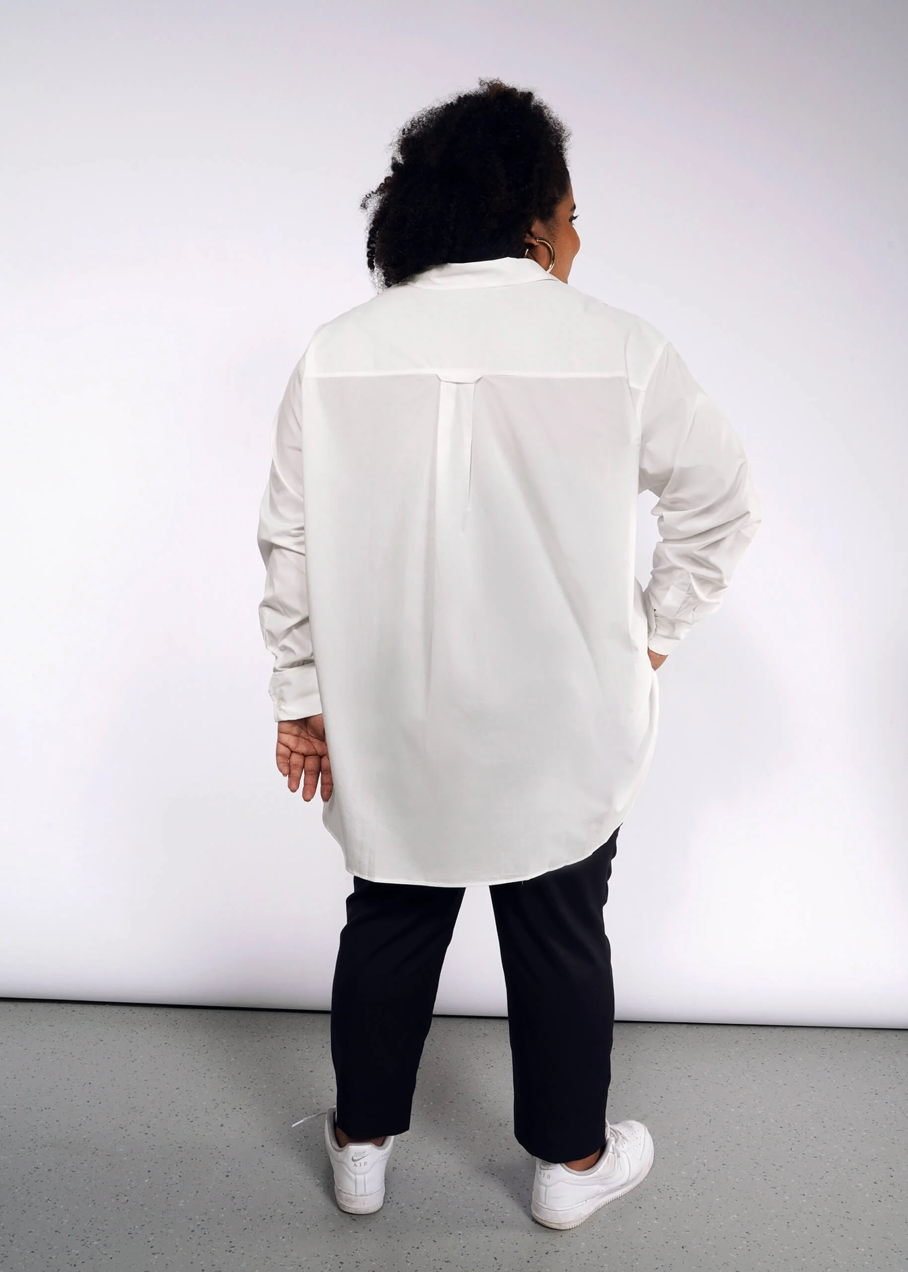 The Essential Long Sleeve Oversized Wrap Button Up - Image 5