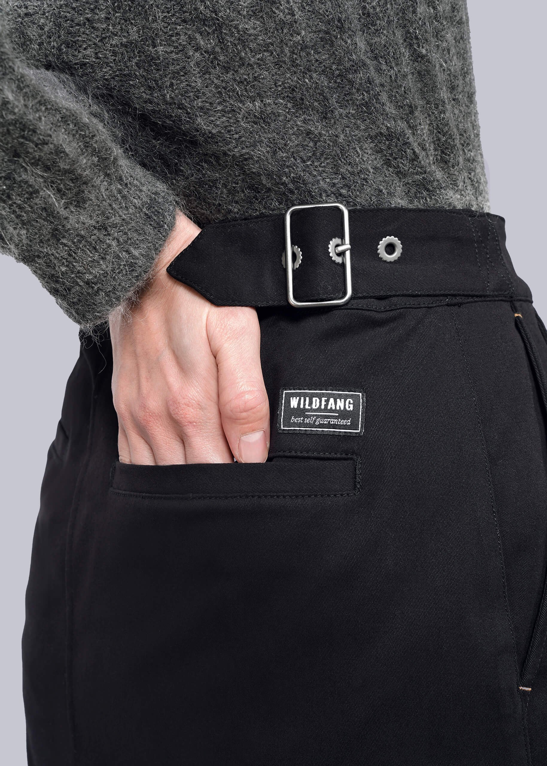 The Essential Cotton Twill Utility Wrap Skirt - Image 3