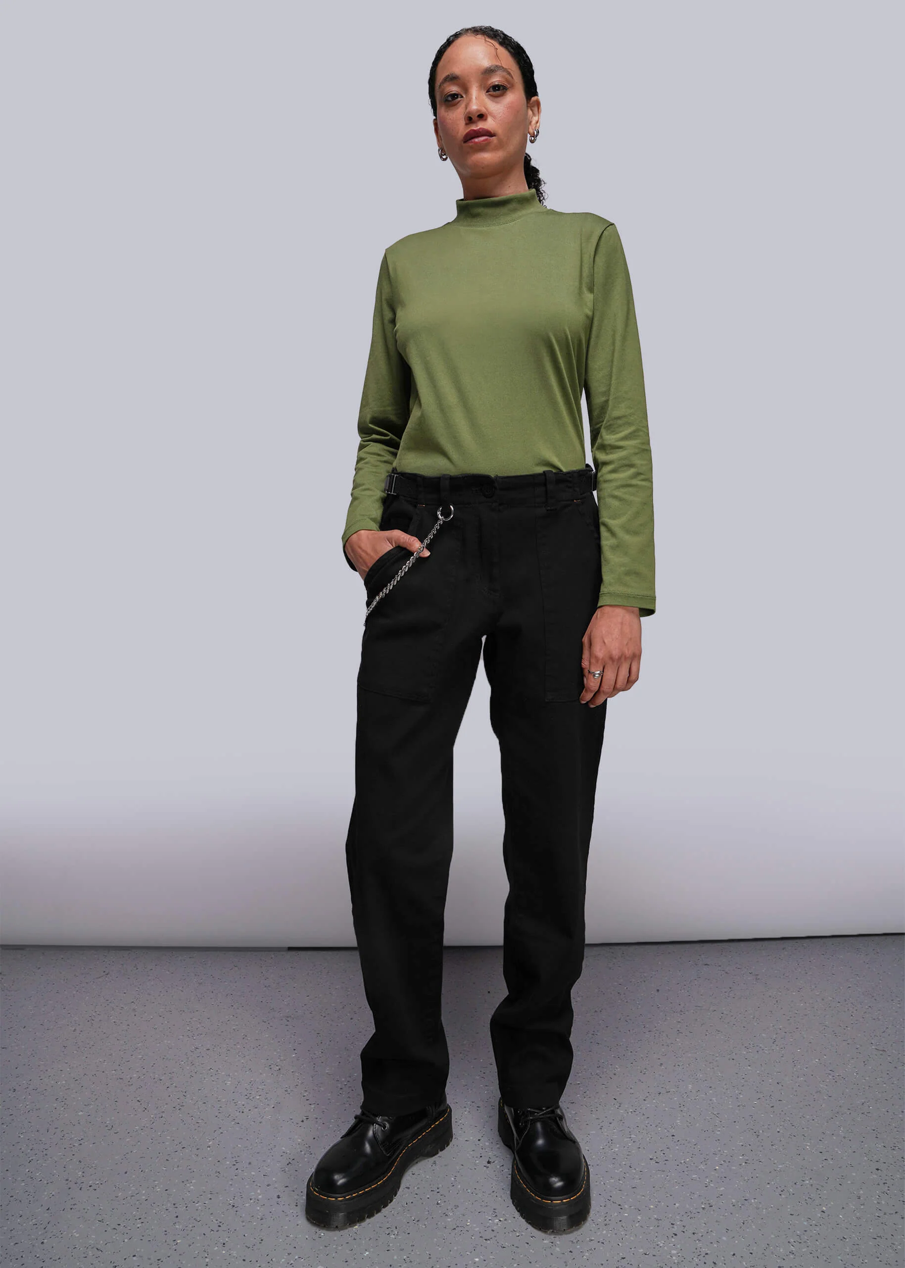The Everyday Long Sleeve Mock Neck Tee - Image 4
