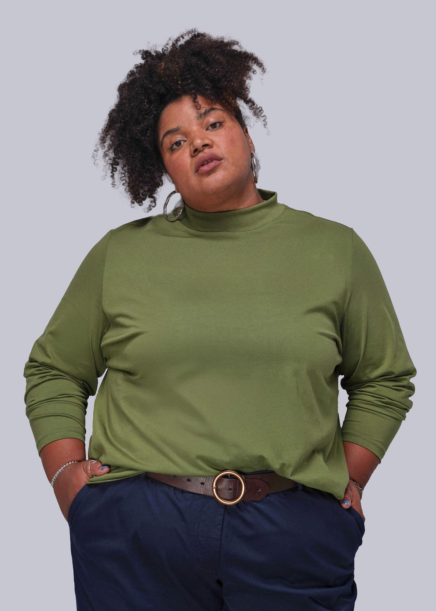 The Everyday Long Sleeve Mock Neck Tee - Image 7