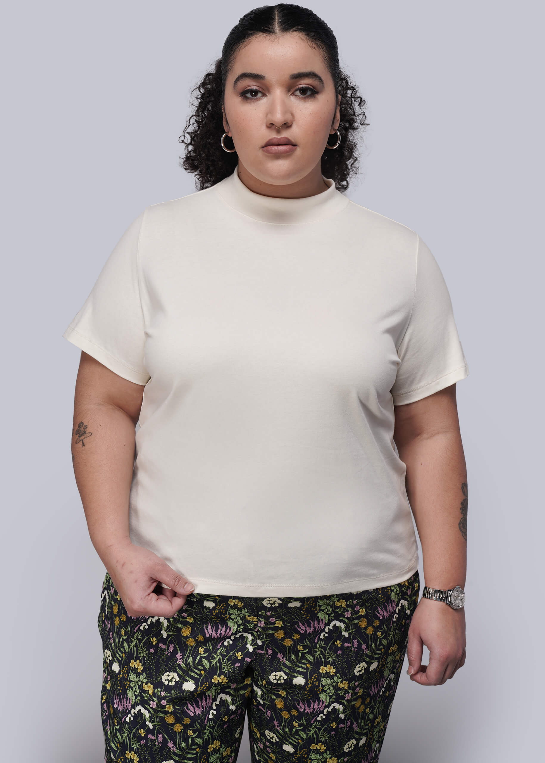 The Everyday Mock Neck Tee - Image 2