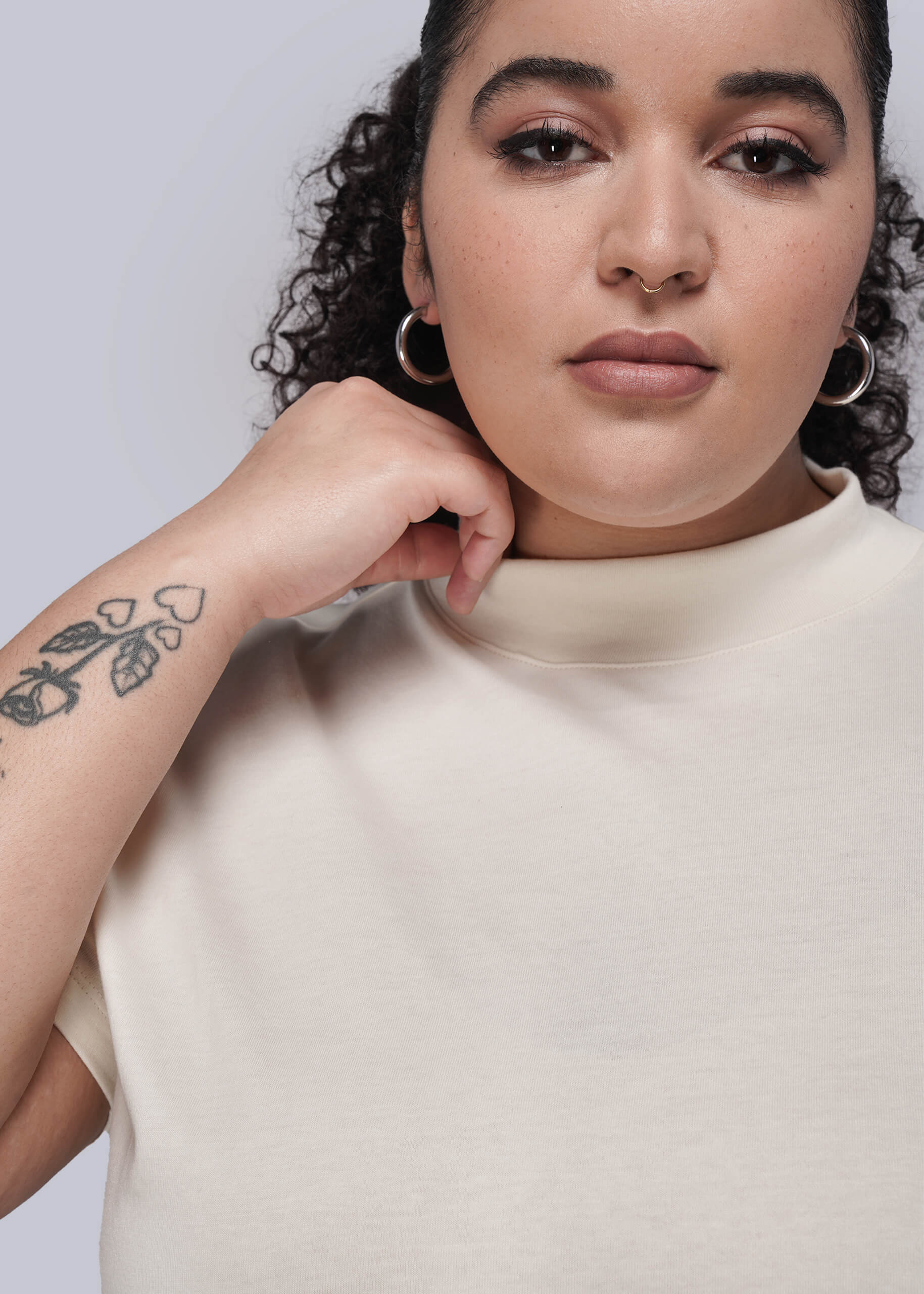 The Everyday Mock Neck Tee - Image 3