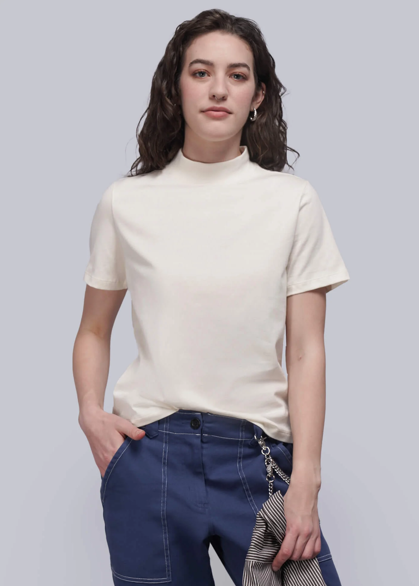The Everyday Mock Neck Tee - Image 6
