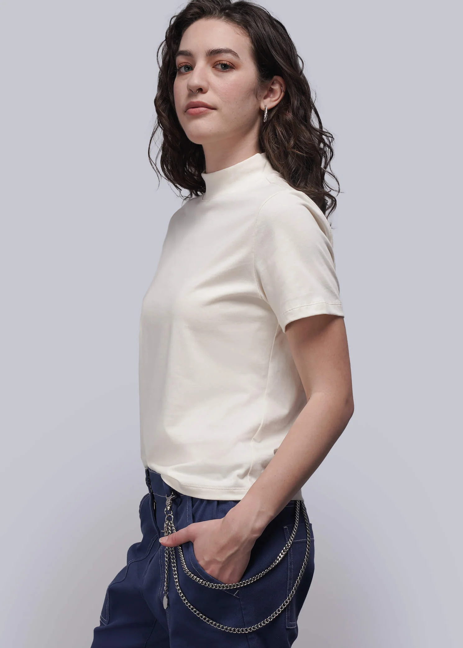 The Everyday Mock Neck Tee - Image 7