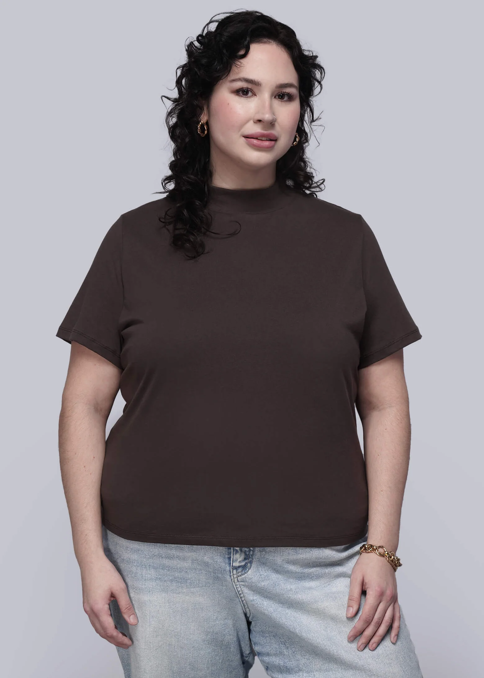 The Everyday Mock Neck Tee - Image 2