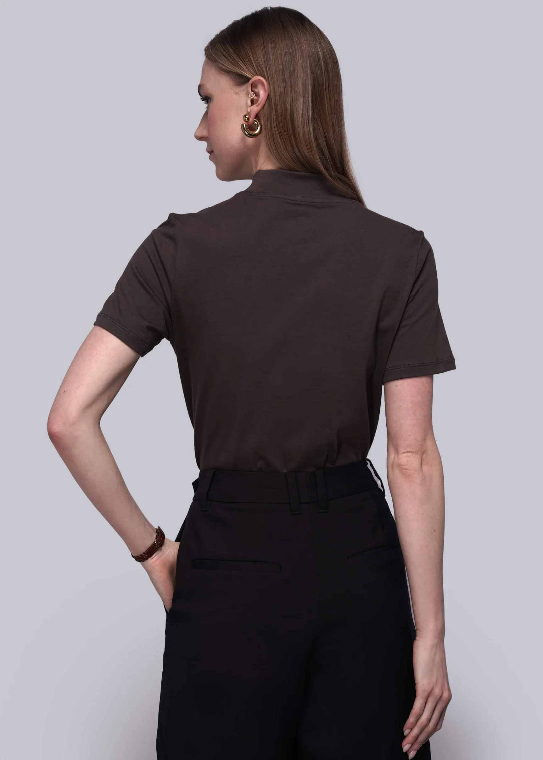 The Everyday Mock Neck Tee - Image 8