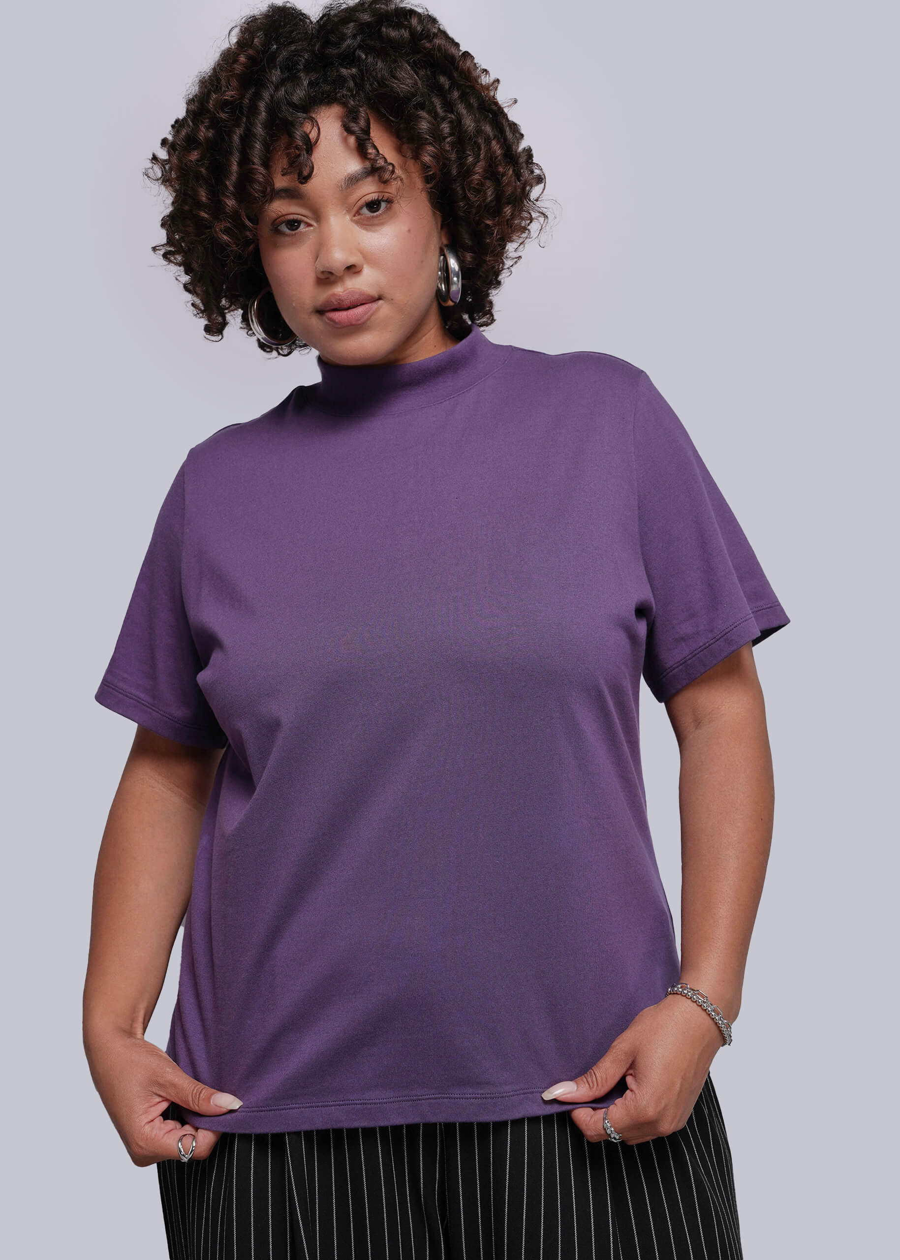 The Everyday Mock Neck Tee - Image 4